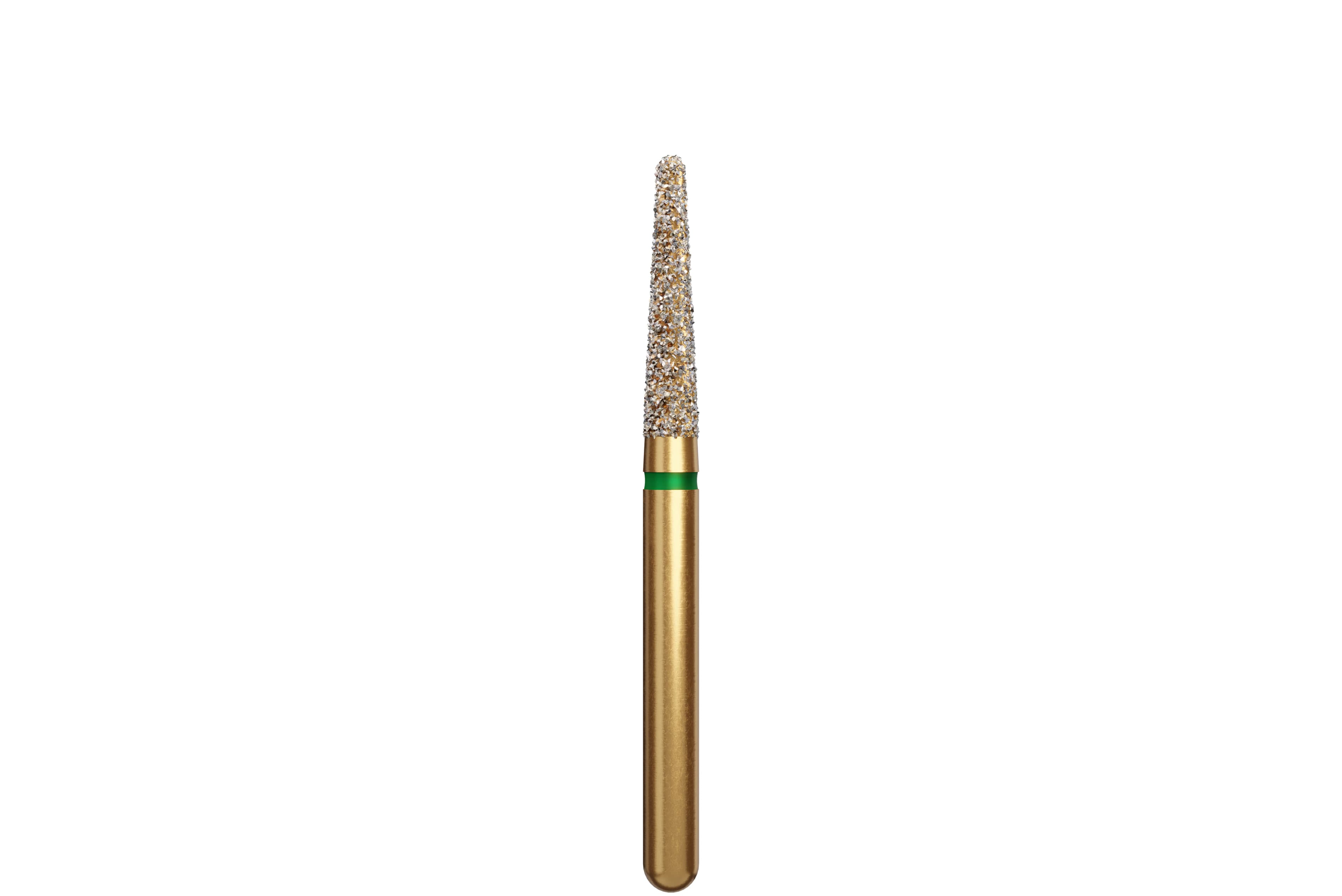 Coltene Alpen Multi-Use Multilayer Diamond Bur, FG, Coarse, Round End Taper, #856-018, 1.8 mm Head Diameter, 8 mm Head Length, 5/Pkg - Alpen® Diamonds - Coarse - #856-018 (8.0) - Image 1