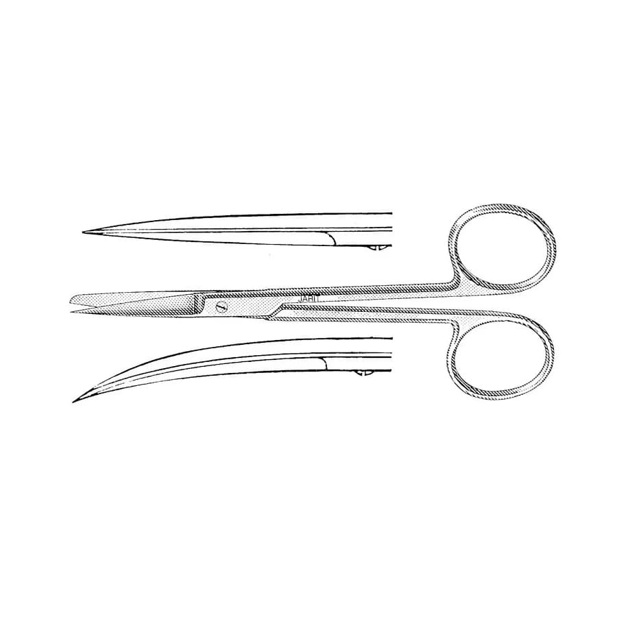 Jarit Scissor Supercut Curved 4-3/4" Stainless Steel Reusable, 01KWC87QD4BXP3HGM8NJ1DEF9S - Scissor Supercut Curved 4-3/4" - Image 1