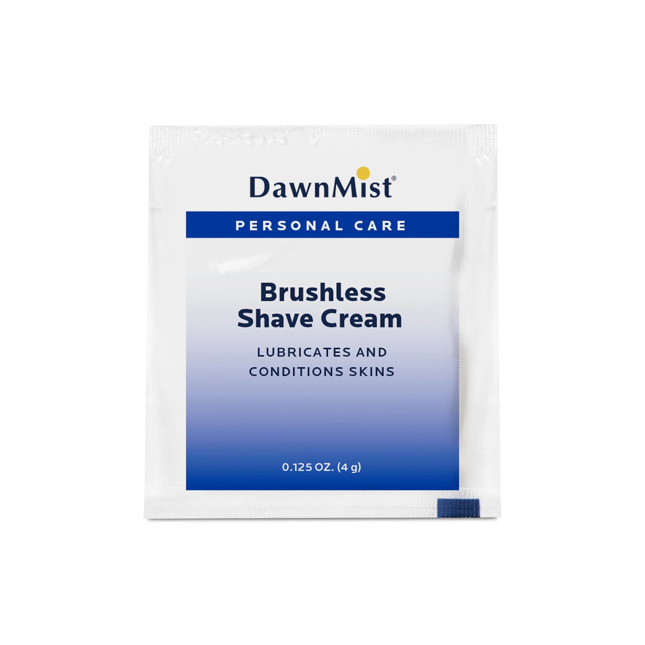 DawnMist Brushless Shave Cream, 0.125 oz Packets, 2000/Case - Brushless Shave Cream .125 oz - Image 1