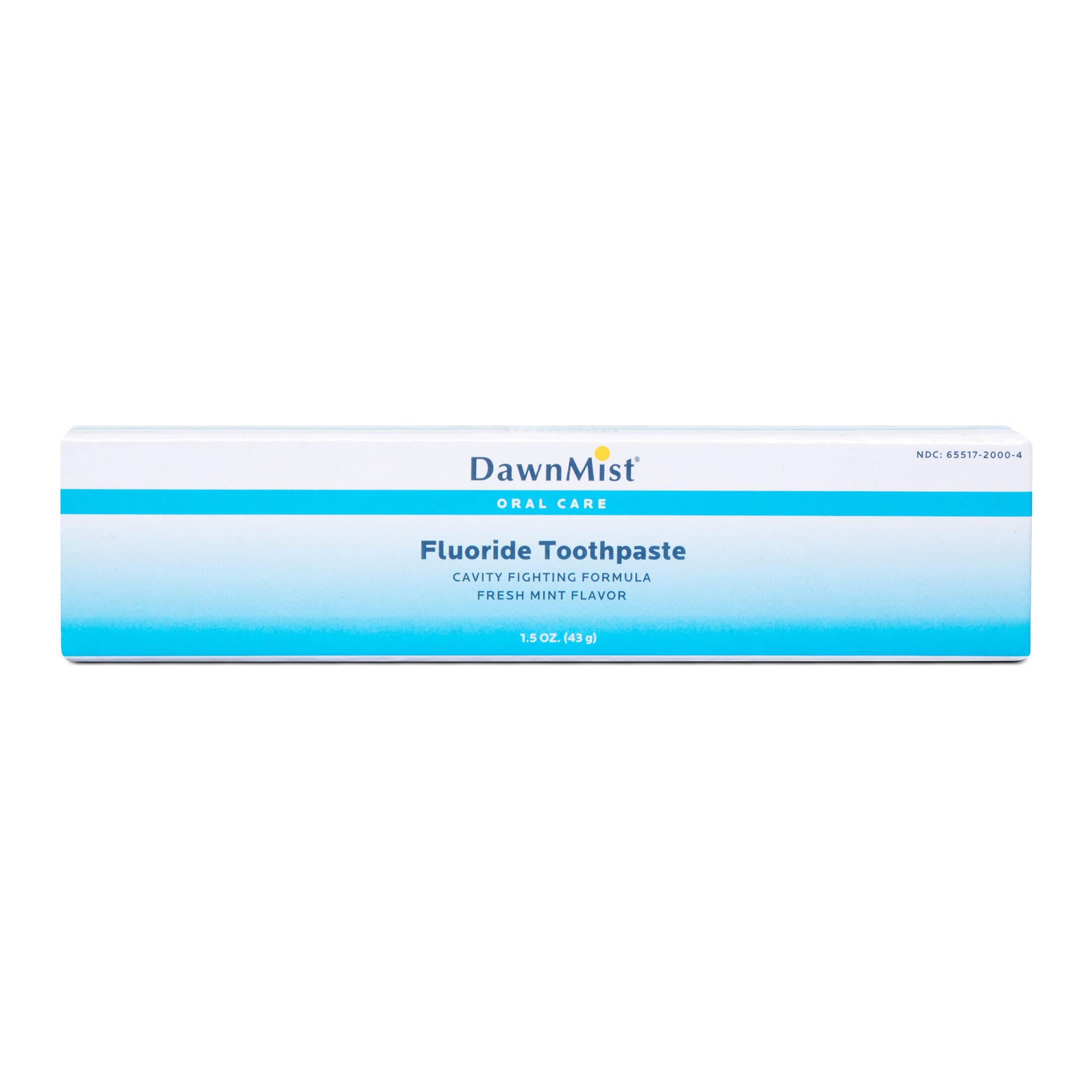 DawnMist Mint Toothpaste, Fluoride, 1.5 oz, 144/Case - DawnMist Toothpaste 1.5 oz - Image 1