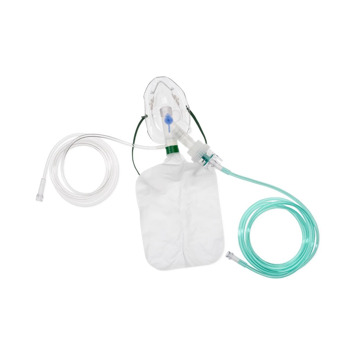Medline Neb-U-Mask Nebulizer Mask, Adult, Disposable, with MDI Ports and 750mL Gas Reservoir Bag, 20/Case - Mask Aerosol Neb-U-Mask - Image 1