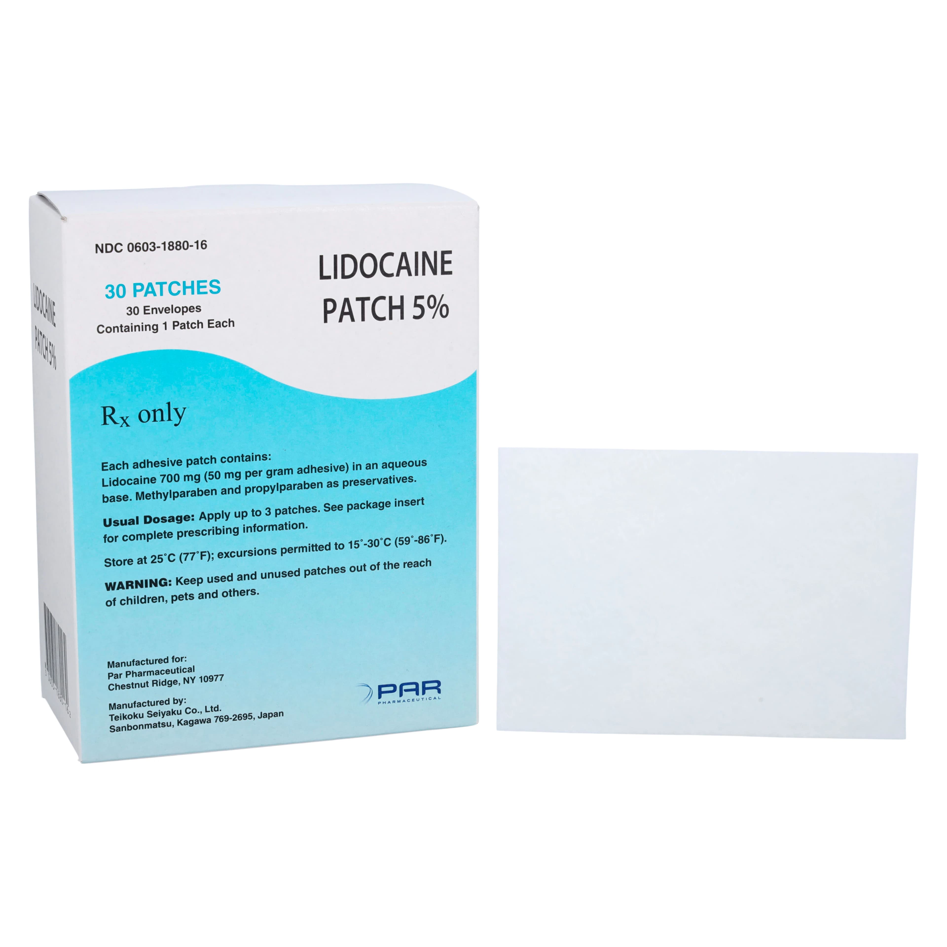 Lidocaine Patch, Transdermal, 30/Box, Endo Generics - Lidocaine Patch - Image 1