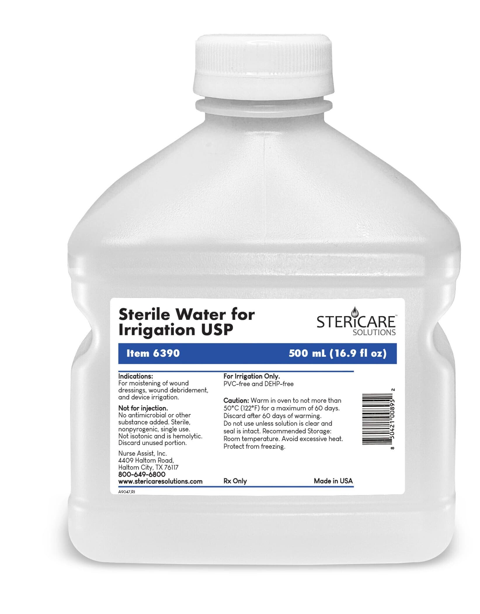 ICU Medical Sterile Water for Irrigation Bottle, 18/Case - Sterile Water F/Irrigat Bottl - Image 1