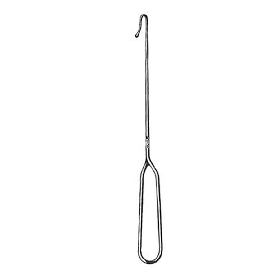 Sklar Rosser Crypt Hook, Blunt, 6-3/4" Stainless Steel, Reusable - Hook Crypt Rosser 6-3/4" - Image 1