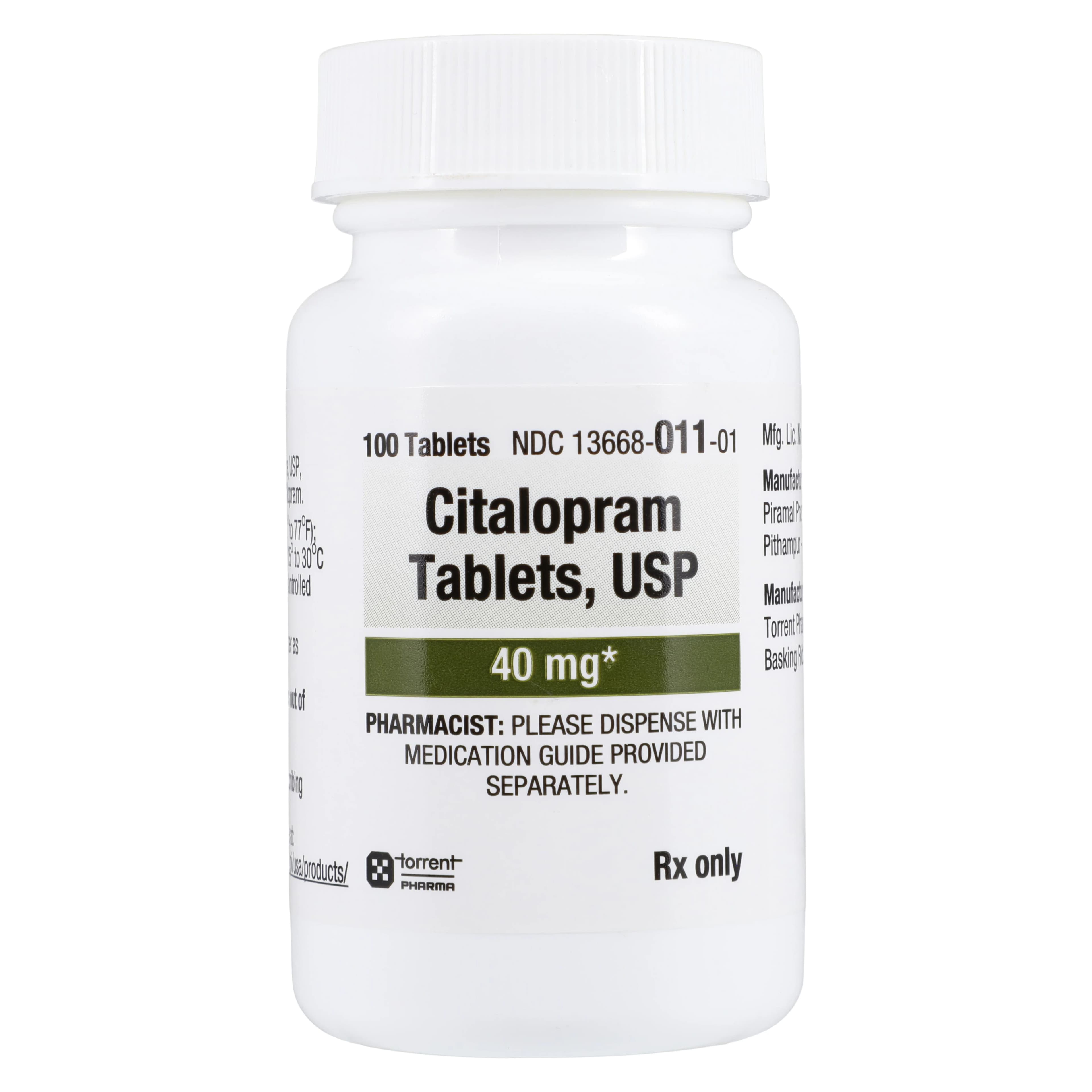 Citalopram Hydrobromide Tablets, 40mg, 100/Bottle - Citalopram Hydrobromide Tabs - Image 1