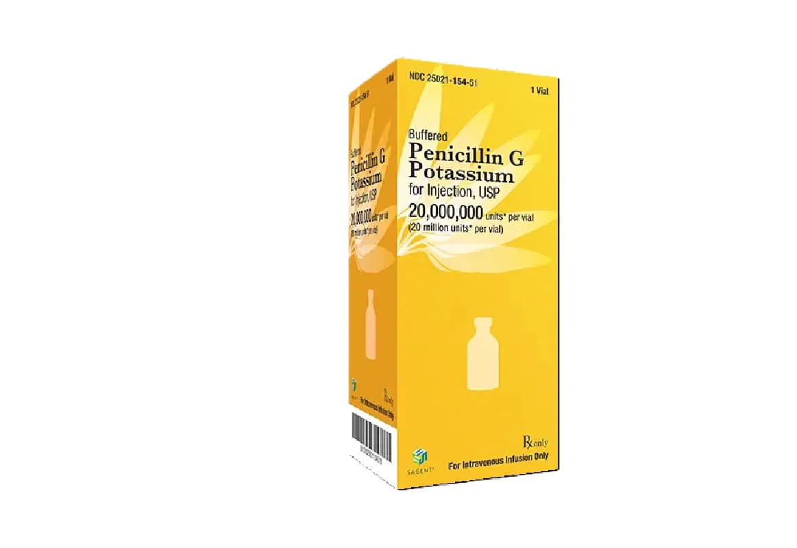 Penicillin G Potassium Injection, 20 Million Units per Vial, Powder for Reconstitution, 1 Vial - Penicillin G Pot Pwd Inj - Image 1