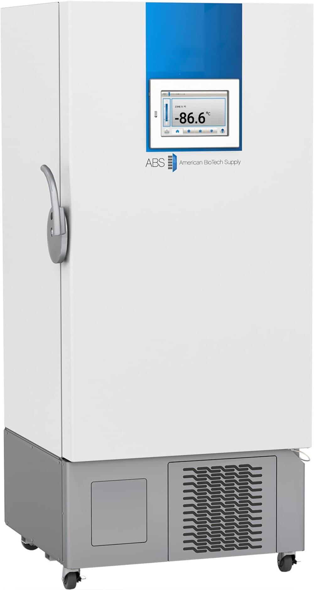 American Biotech Supply ULT Touchscreen Freezer Dual V, 17 Cu Ft, Ultra-Low Temperature, -86°C to -50°C, Solid Door, Right Hinge - ULT Touchscreen Freezer Dual V - Image 1