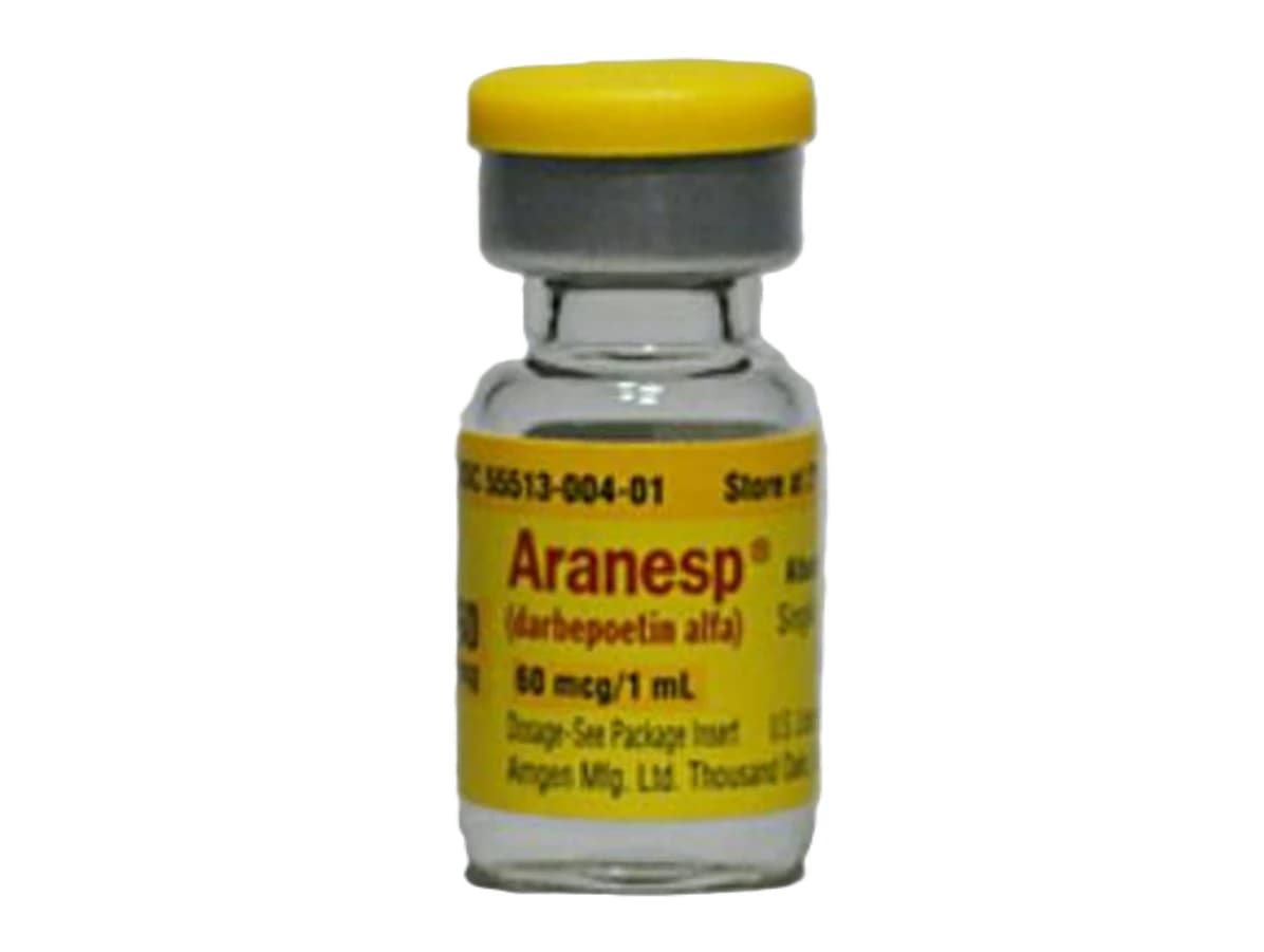 Aranesp (darbepoetin alfa) Injection, 60 mcg Single-Dose Vial, 1 mL, 4/Package - Aranesp SDV Inj 1ml - Image 1