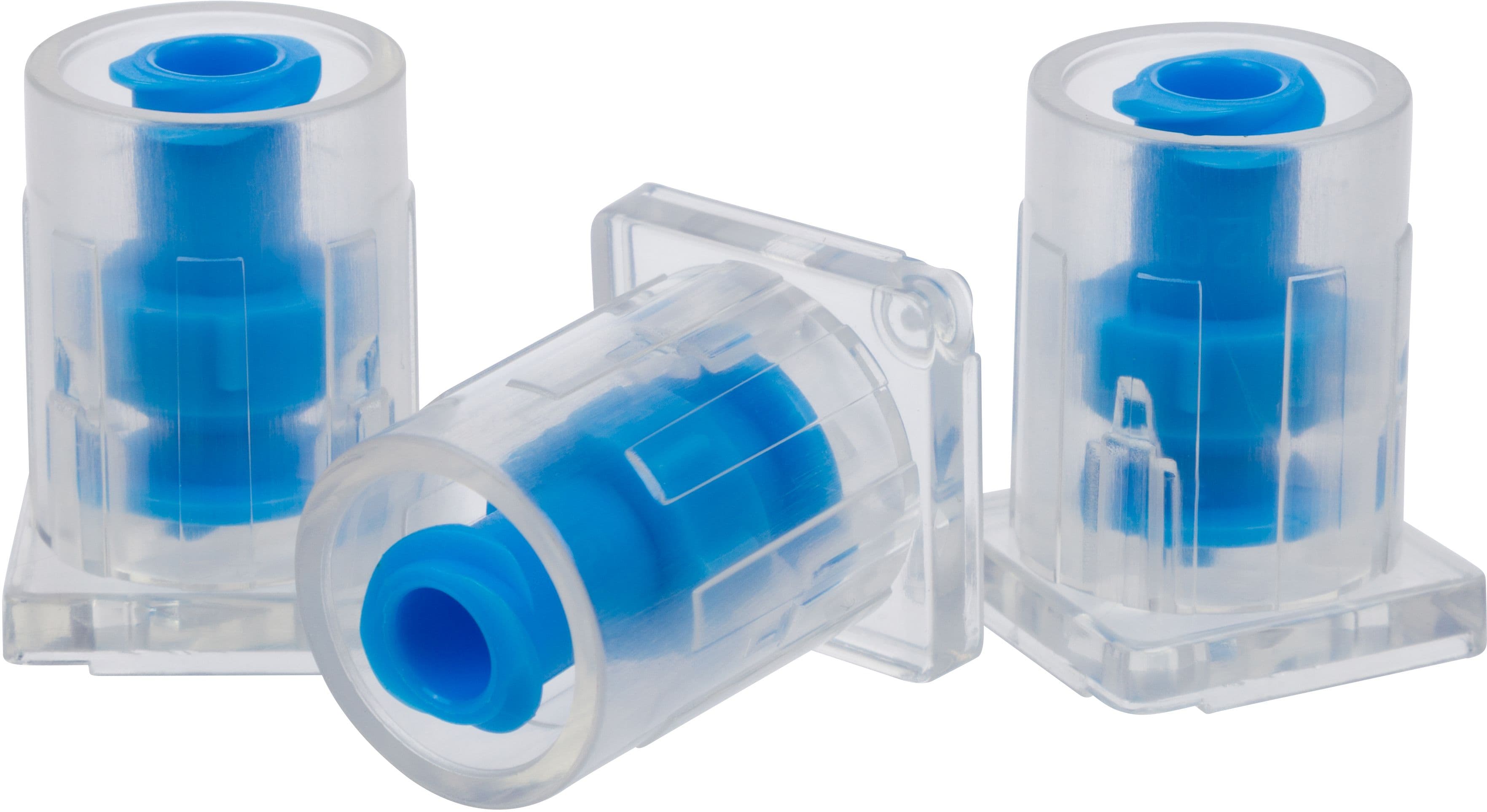 Truecare Biomedix Tamper Evident Cap, Blue, 400/Case - Tamper Evident Cap - Image 1