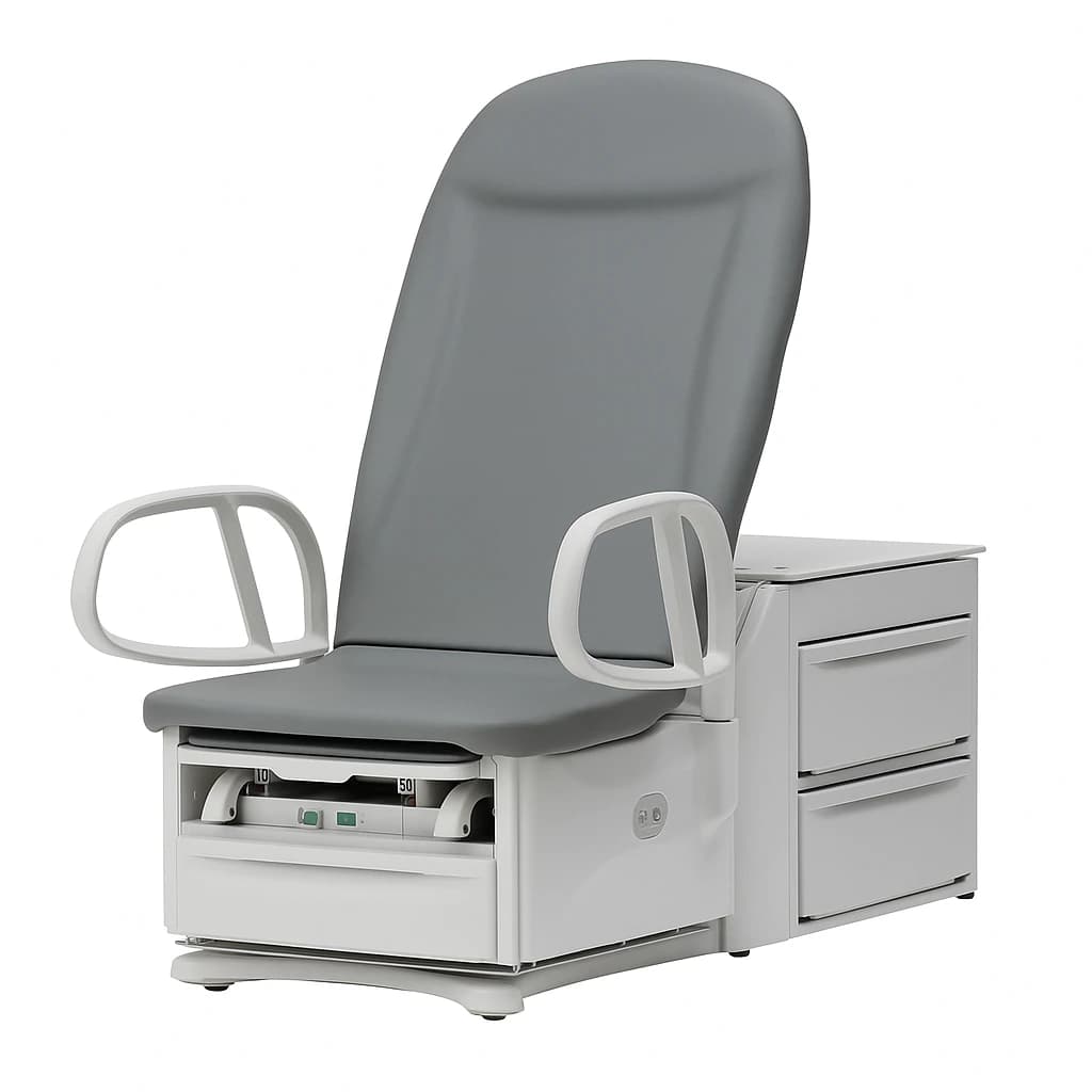 Brewer Access High-Low PLUS Exam Table, Cool Grey, 700 lb Capacity, Model 6801 PLS H/L ADA Compliant - Access6801 PLS H/L 17"ADA Comp - Image 1