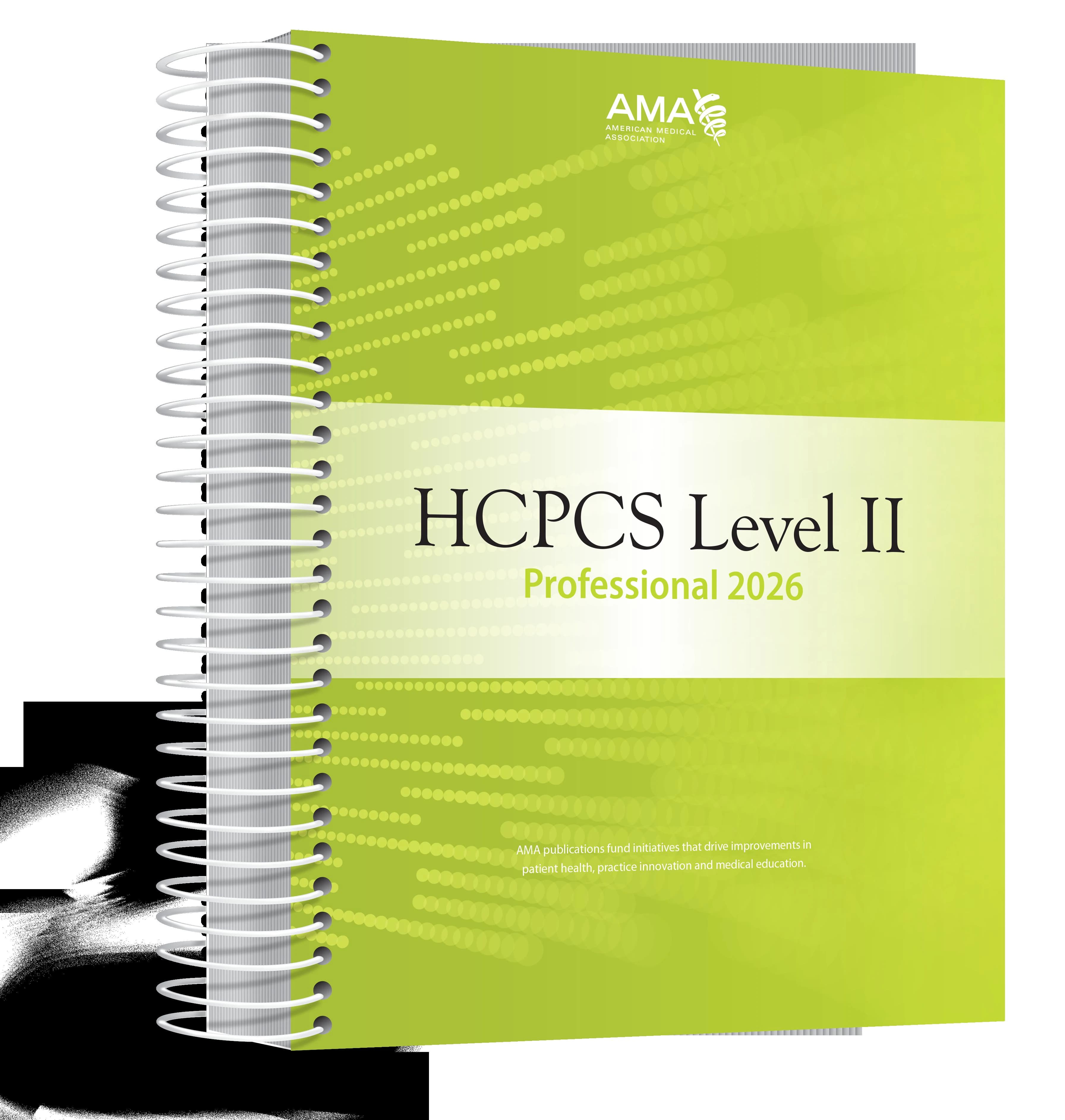AMA 2026 HCPCS Level II Professional Edition Coding Book - Book Coding HCPS Level II Prof - Image 1