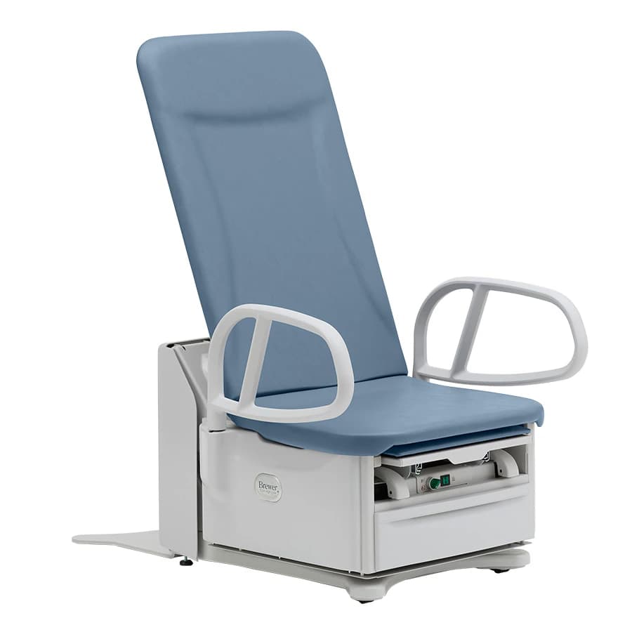 Brewer FLEX High-Low PLUS Power Exam Table, 17" ADA, Blue Fog, 700 lb Capacity, Flex5801 - Flex5801 Pls H/L Pwr 17" ADA - Image 1