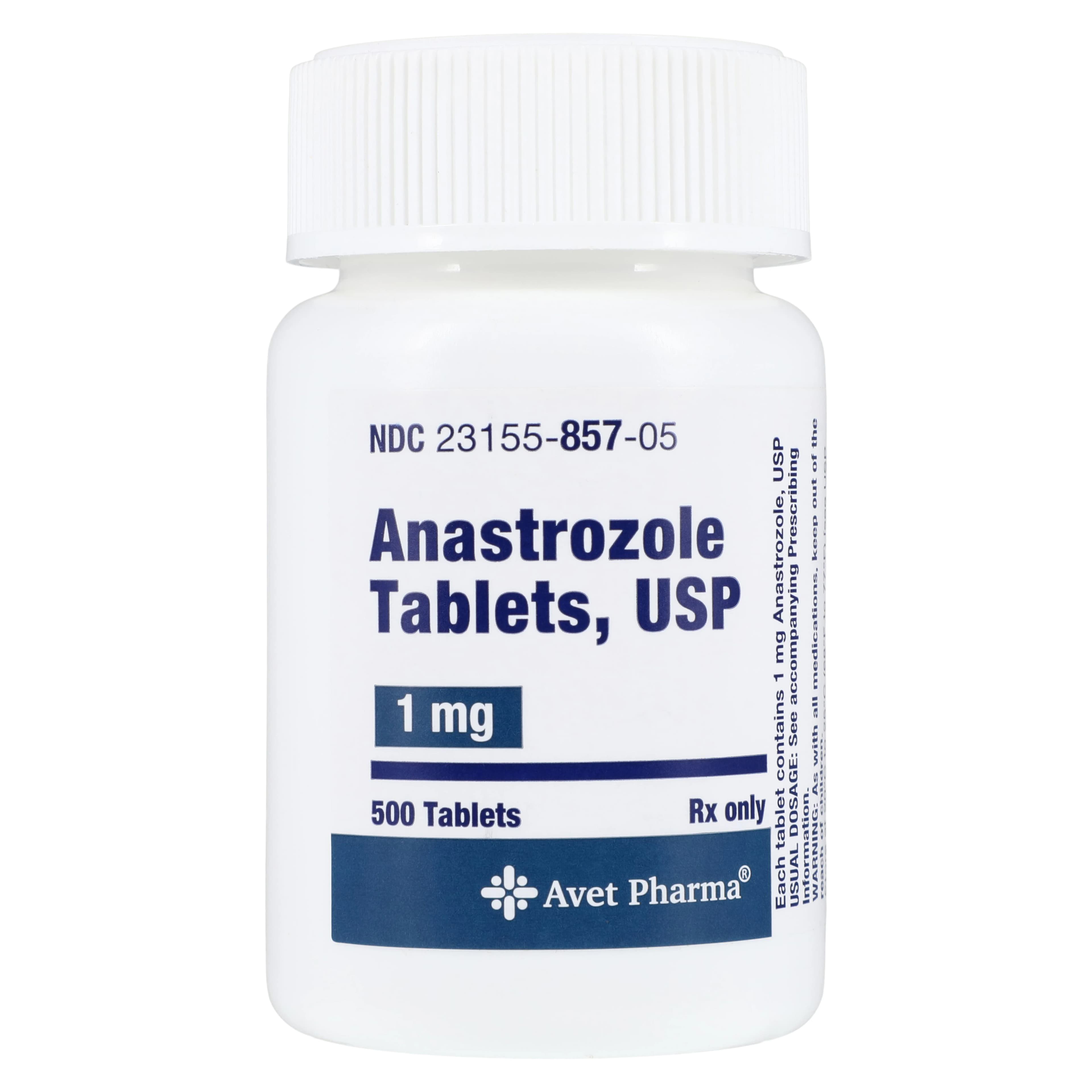 Anastrozole Tablets 1 mg, 500 Count Bottle, Heritage Pharmaceuticals - Anastrozole Tablets - Image 1