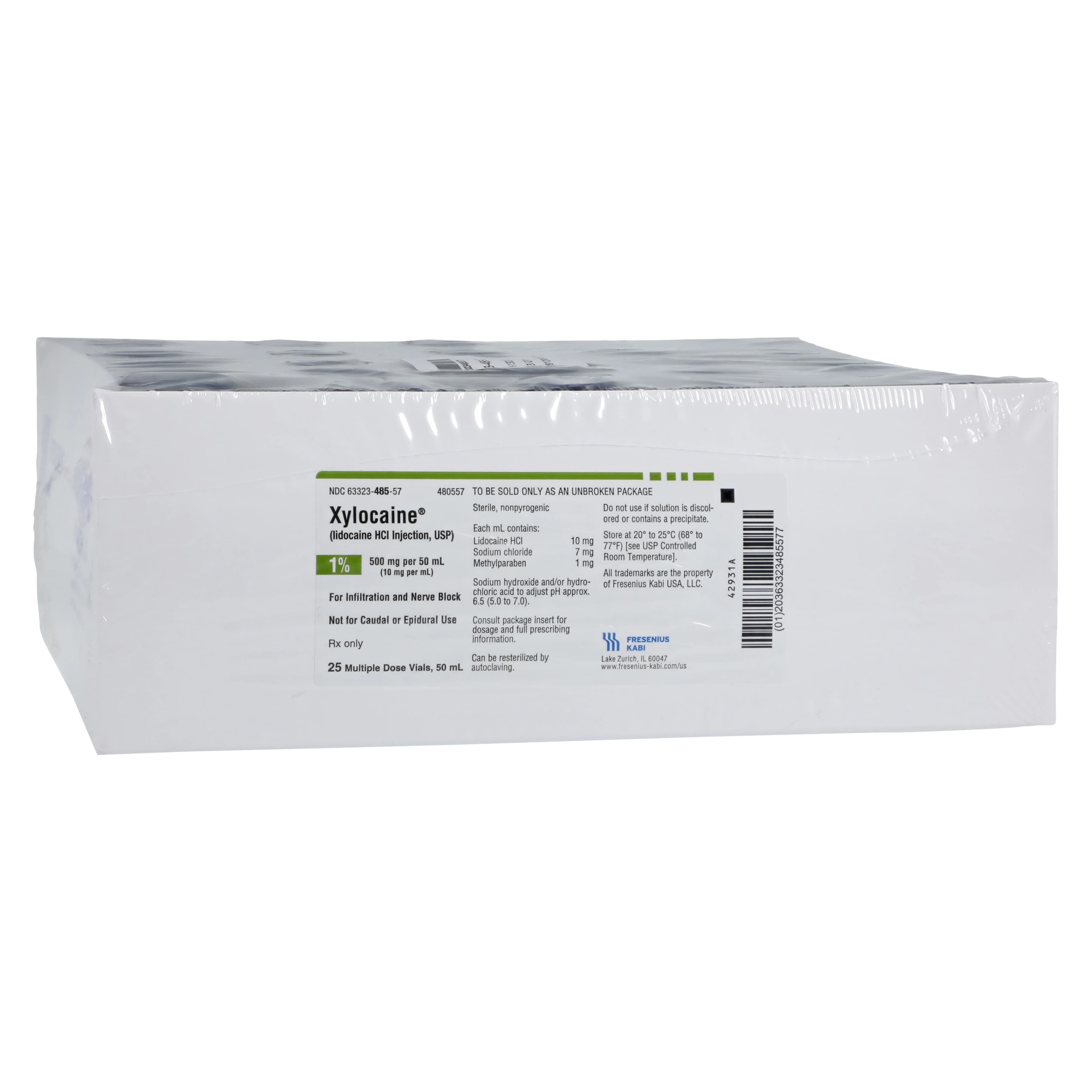 Xylocaine Plain Injection 1% MDV 50mL, 25/Package - Xylocaine Plain MDV 50mL - Image 1