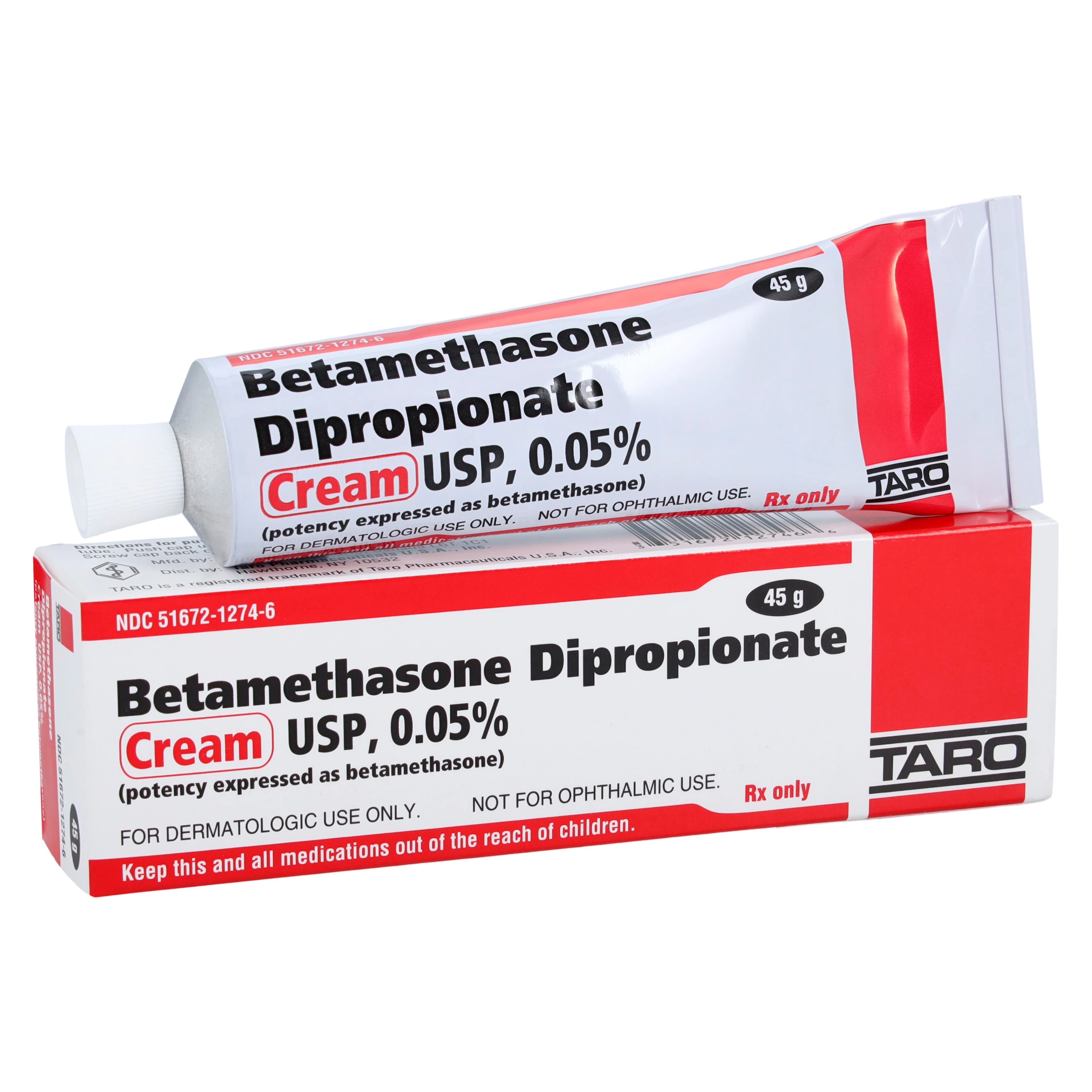 Betamethasone Dipropionate Topical Cream 0.05%, 45g Tube - Betamethasone Dip Cream - Image 1