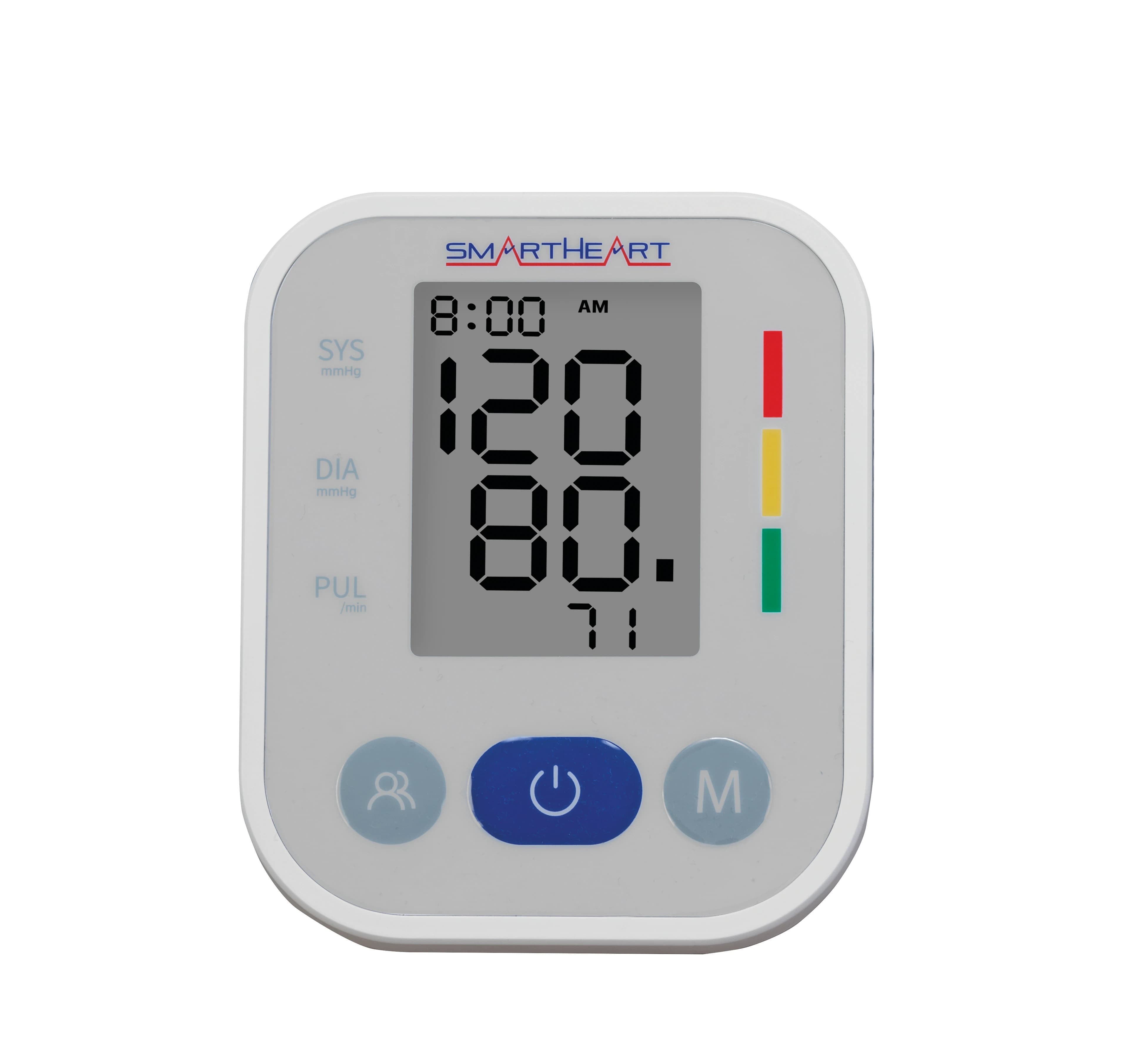 SmartHeart Digital Blood Pressure Monitor, Arm Cuff, Latex-Free, Each - Monitor Blood Pressure SmartHe - Image 1