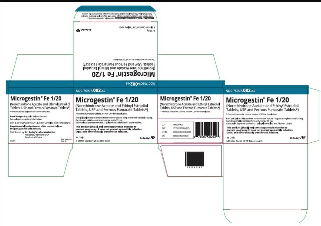 Microgestin Fe 1mg/20mcg Oral Contraceptive Tablets (Norethindrone/Ethinyl Estradiol), Each Pack - Microgestin Fe OC Tablets - Image 1