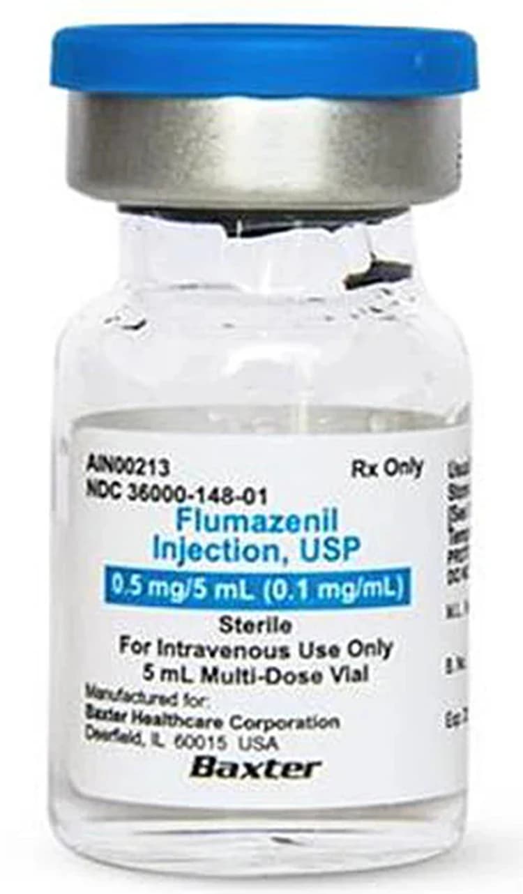 Flumazenil Injection 0.1mg/mL, MDV, 5mL, 10/Package - Flumazenil Inj MDV 5mL - Image 1