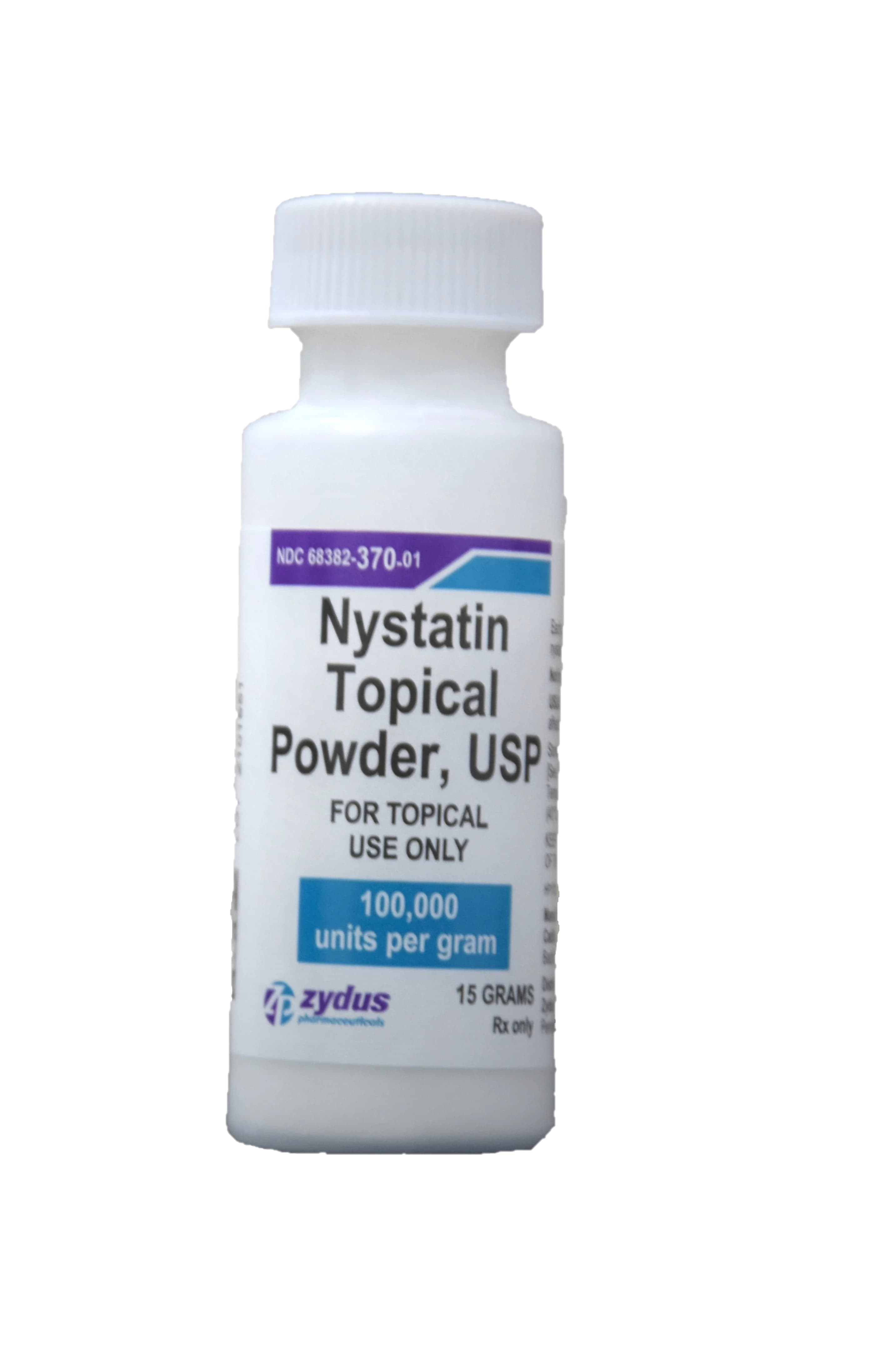 Nystatin Topical Powder, 100,000 units/g, 15 g Bottle - Nystatin Topical Powder - Image 1