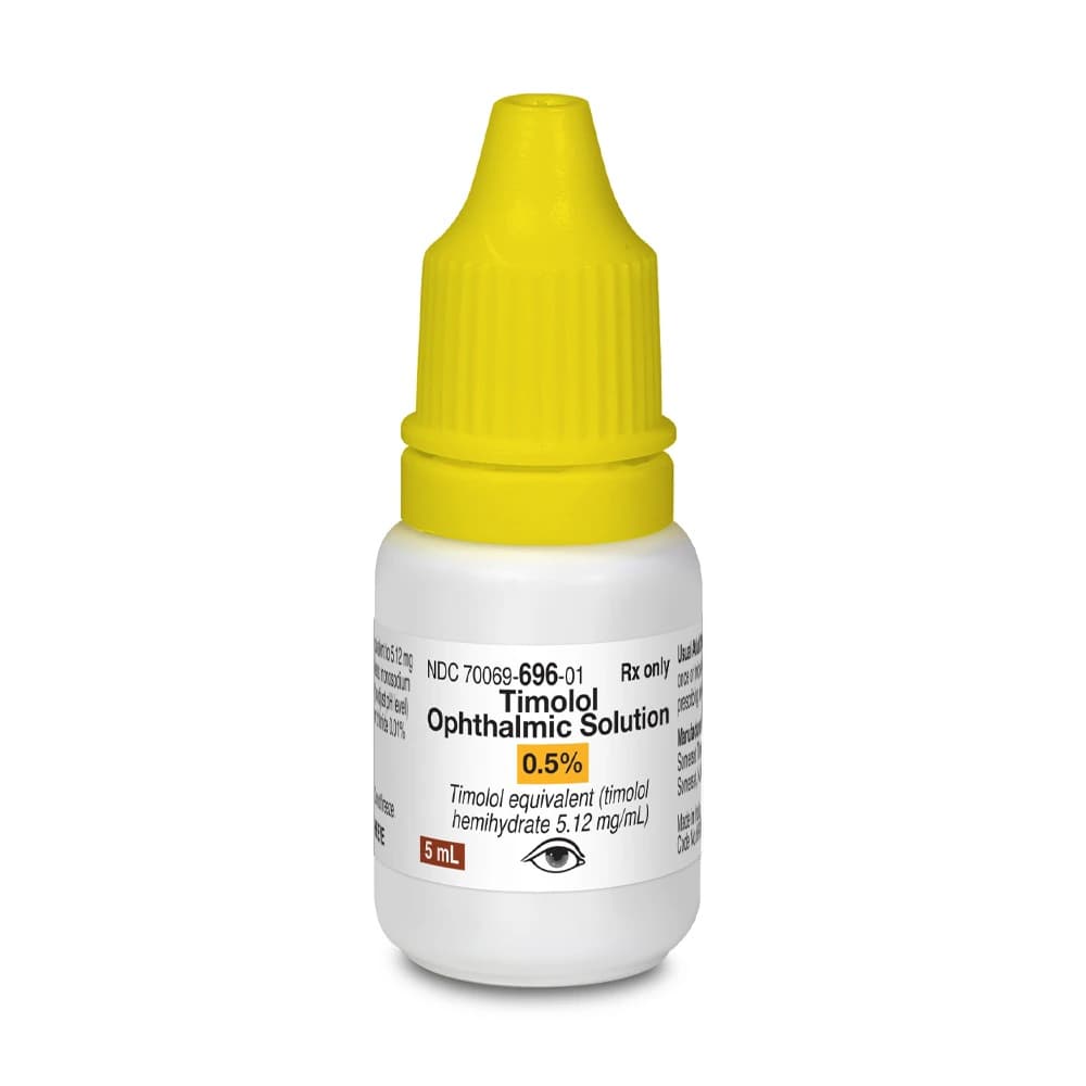 Timolol Hemihydrate Ophthalmic Solution 0.5%, 5 mL Bottle - Timolol Hemihydrate Ophth Sol - Image 1
