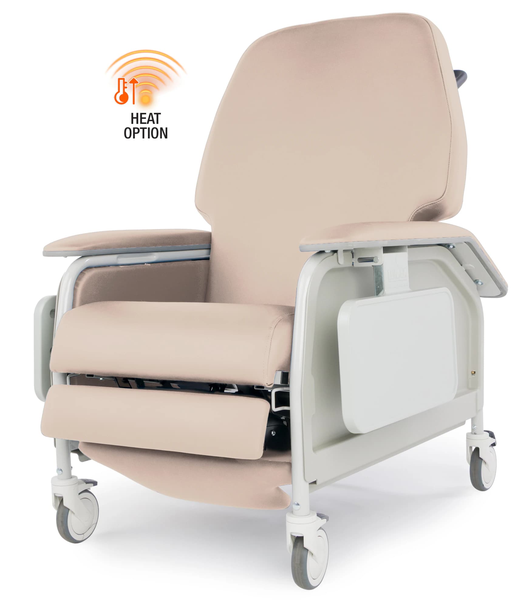 Graham-Field Clinical Care Wide Recliner, Non-Drop Arm, with Headrest, Oatmeal - Recliner Wide Non Drop Arm w/H - Image 1