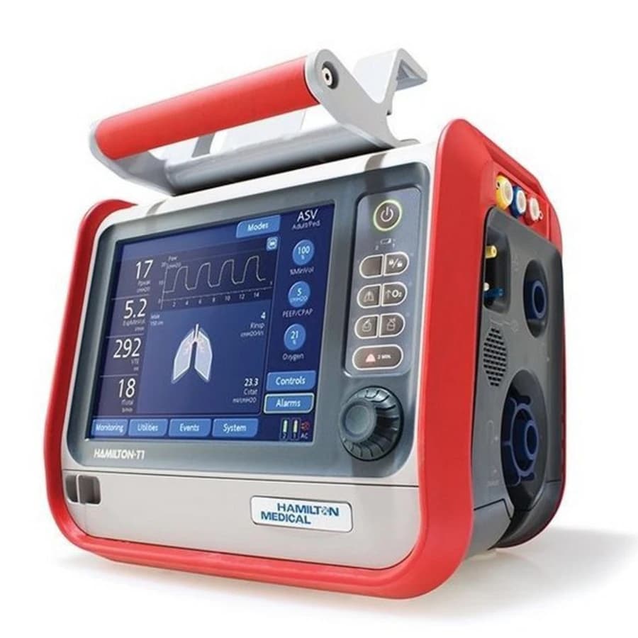 Hamilton Medical T1 Transport Ventilator with Neonate Sensor - Hamilton T1 Vent w/Neonate - Image 1