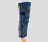 DJO Clinic Immobilizer Knee Splint, Adult Foam, Large, Blue, 24" - Immobilizer Knee Blu Fm 24" - Image 1