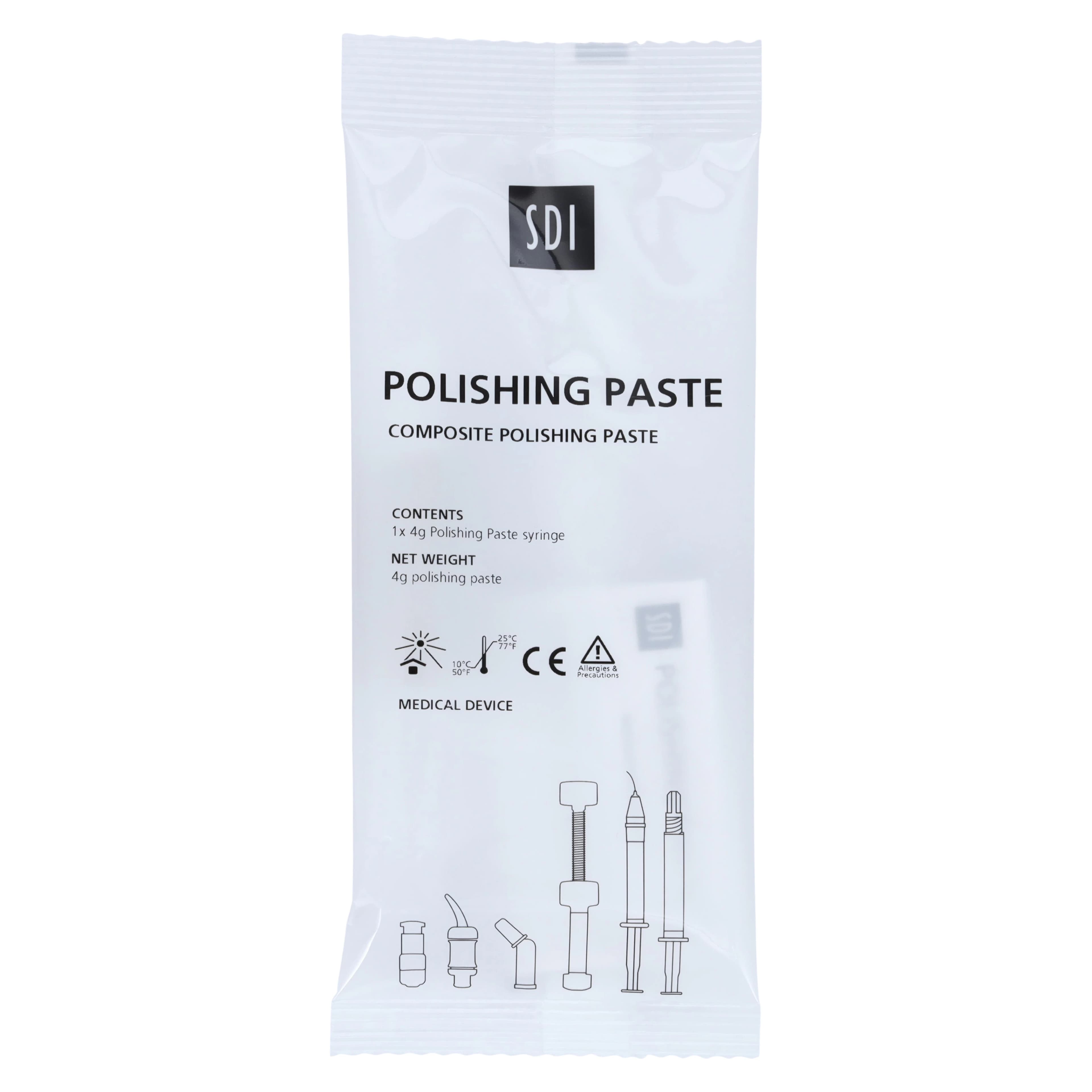 SDI Composite Polishing Paste Syringe, Peppermint Flavor, 4 g, #8100150 - Polishing Paste Syringe - Image 1