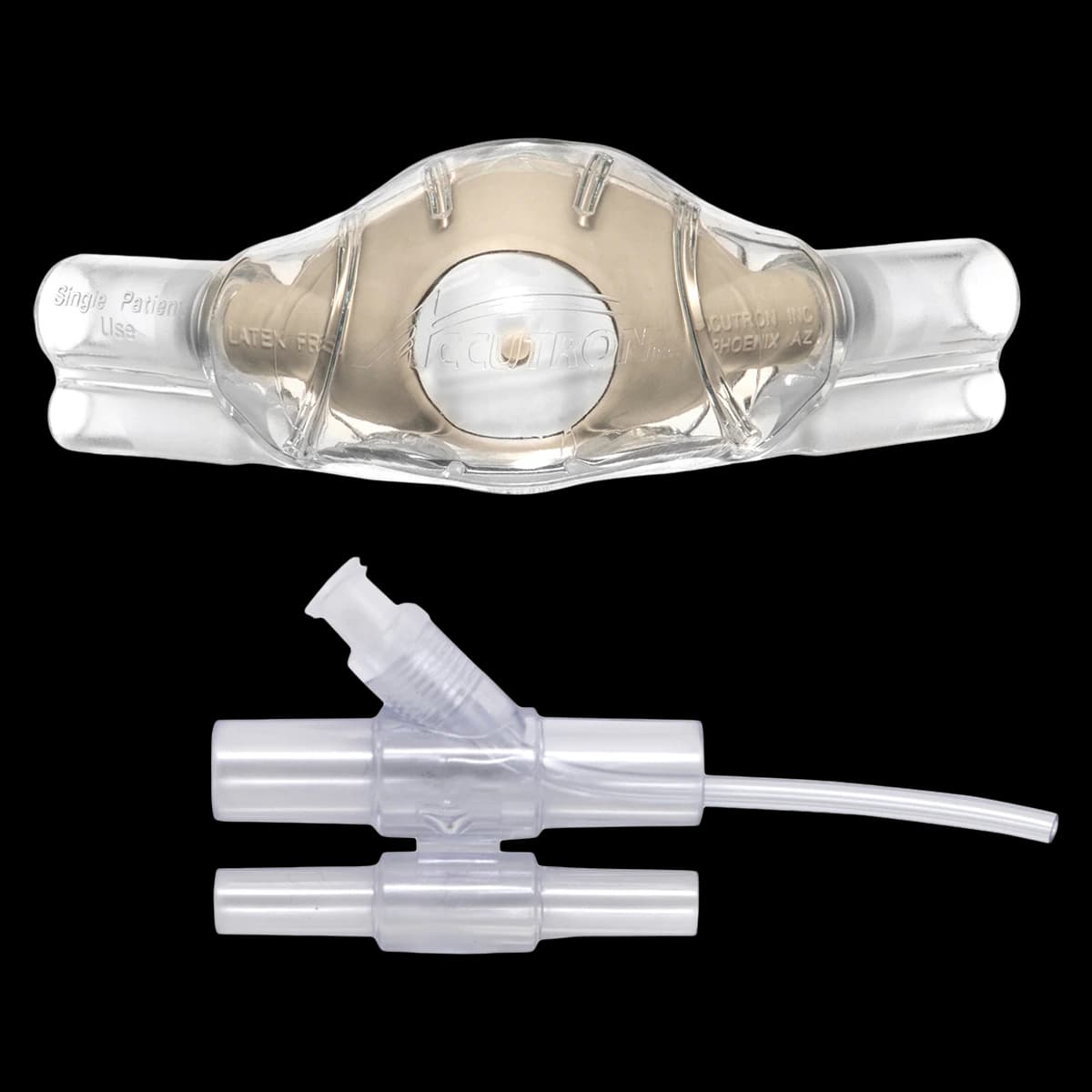 ClearView™ Nasal Mask and Capnography Bundle, Pediatric, Unscented, Grey, 12/Box, 33037-9-CAP - ClearView™ Nasal Mask and Capnography Bundle Pediatric Unscented Grey Box of 12 - Image 1