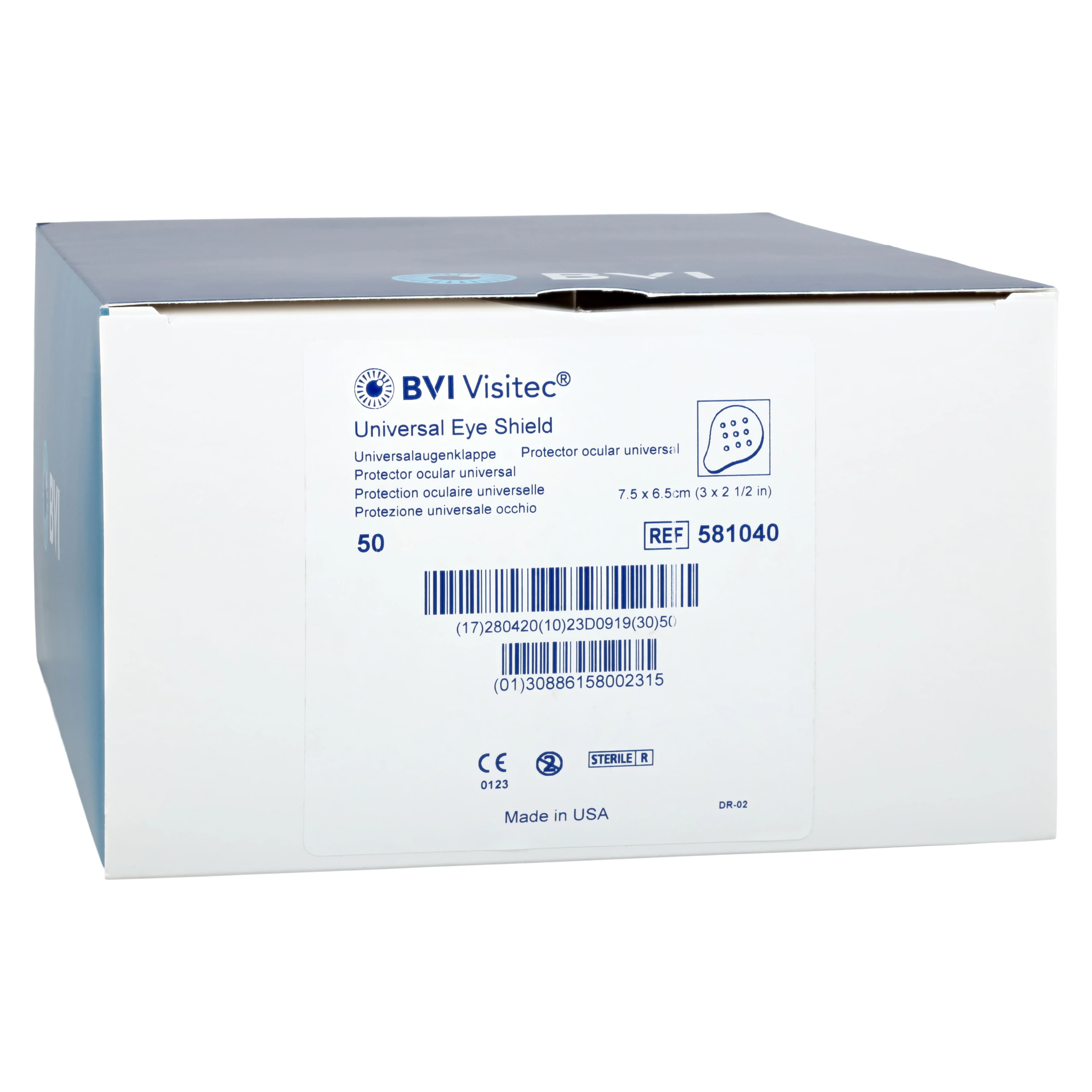 BD Universal Disposable Eye Shield, Clear with Vent Hole, 3" x 2-1/2" - Eye Shield Clear W/Vent Hole - Image 1