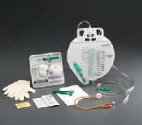 Bard Lubricath Foley Catheter Tray with Urine Meter, 16 Fr - Urine Meter Foley Tray - Image 1