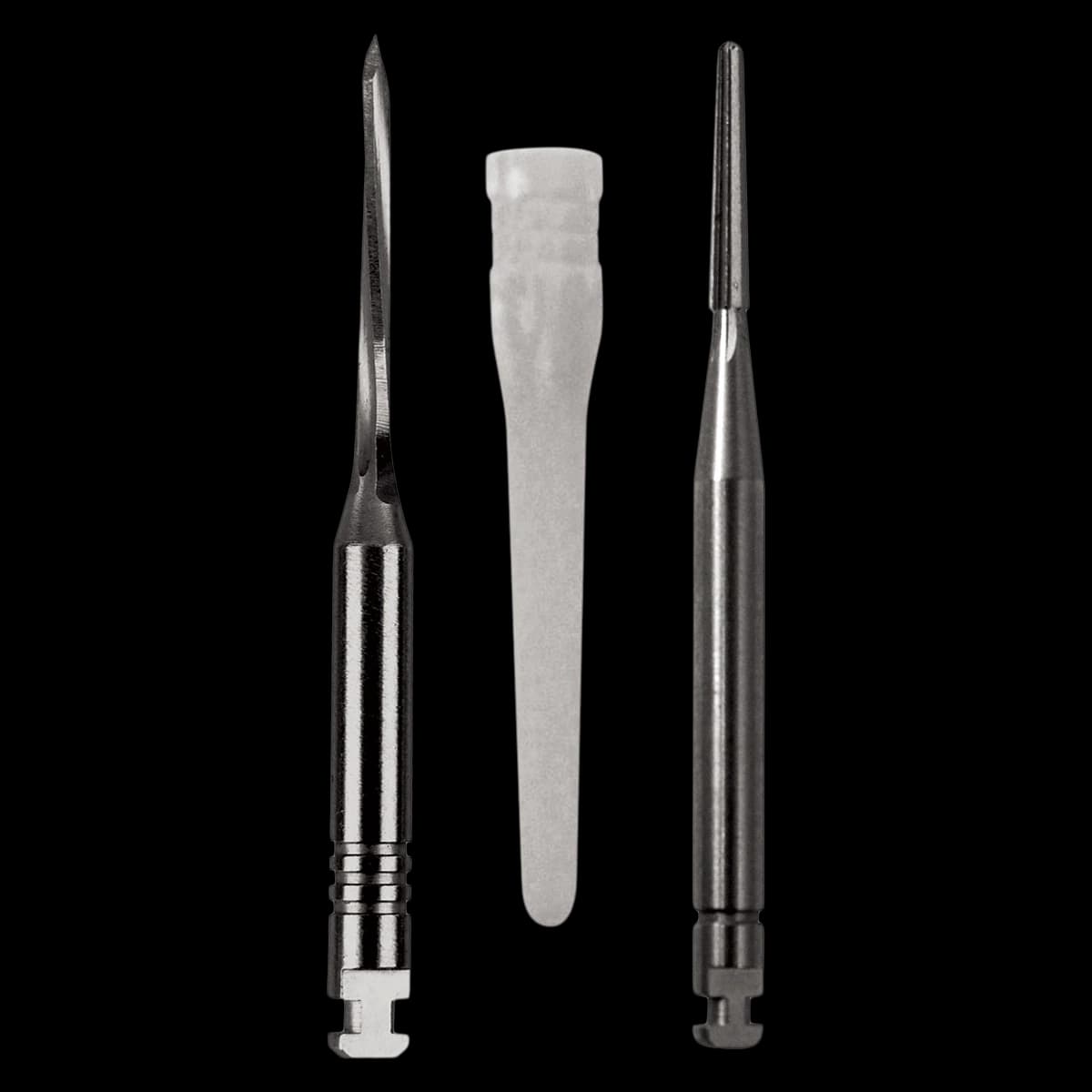 C-I White Glass Fiber Medium Post Starter Kit, 20 Posts + 2 Drills, S093 - C-I White Glass Fiber Medium Post Starter Kit - Image 1