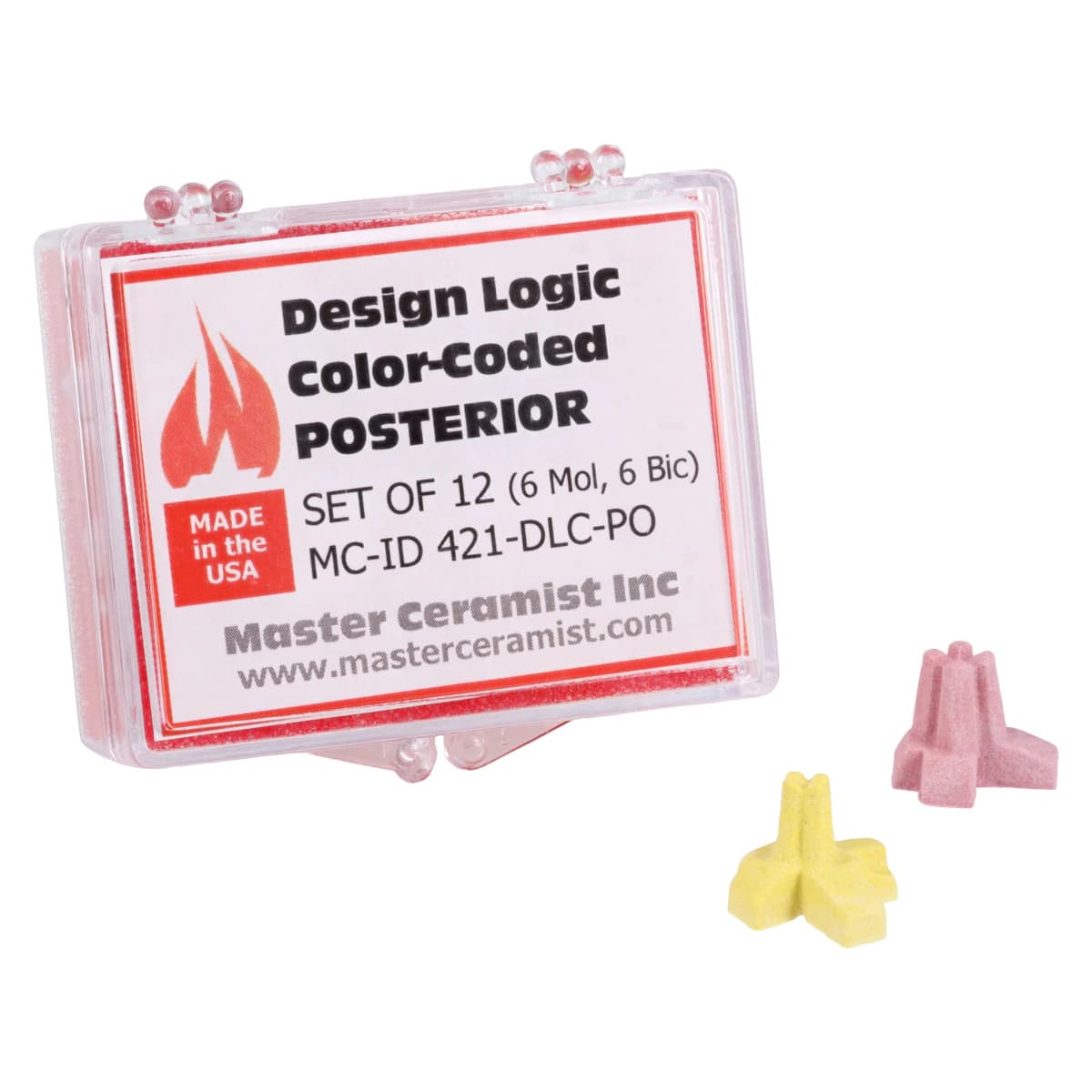 Design Logic Posterior Color-Coded Pegs Firing Tray Accessory, 12/Package - Design Logic Posterior CC - Image 1