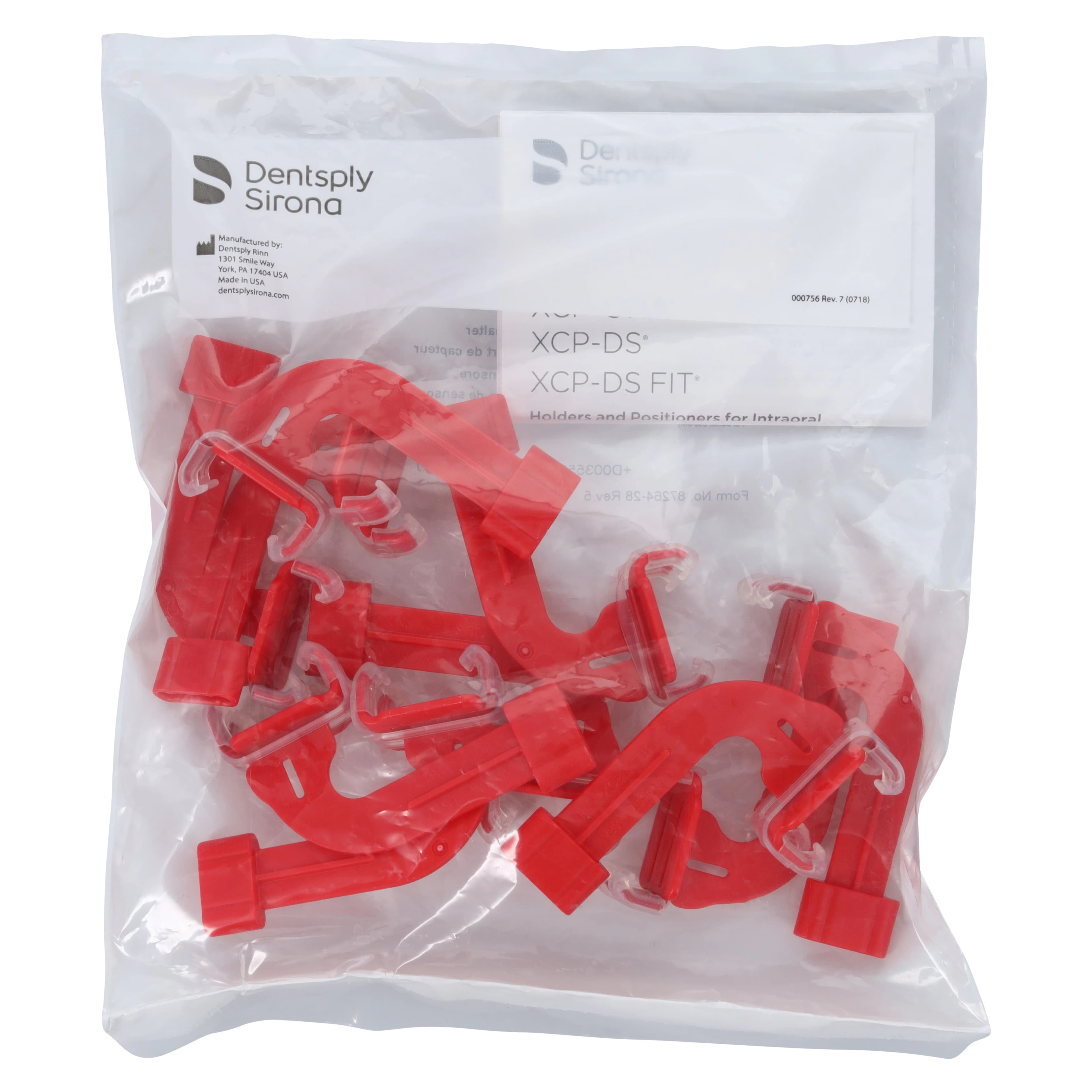 XCP-DS FIT Universal Sensor Positioning System Biteblock Refill, Vertical Bitewing, Red, 10/Pkg, 559924 - XCP-DS® FIT™ Universal Sensor Positioning System – Biteblock Refill, 10/Pkg - Vertical Bitewing - Image 1