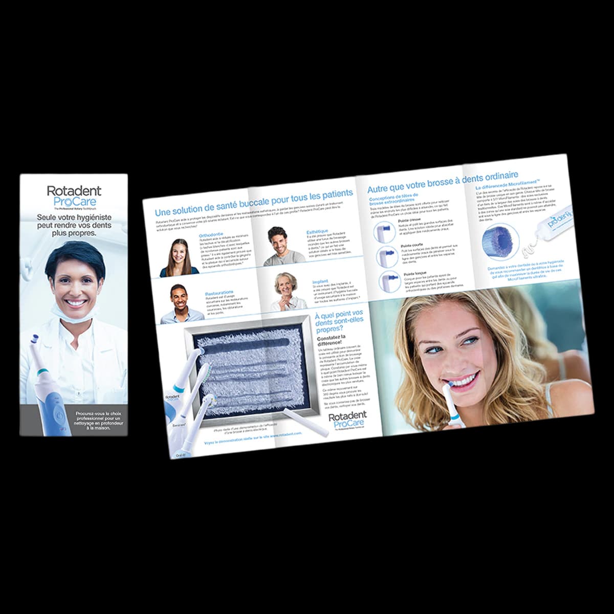Rotadent ProCare Patient Brochure, Adult, French Language, 25/Package - Rotadent ProCare Brochure - Image 1