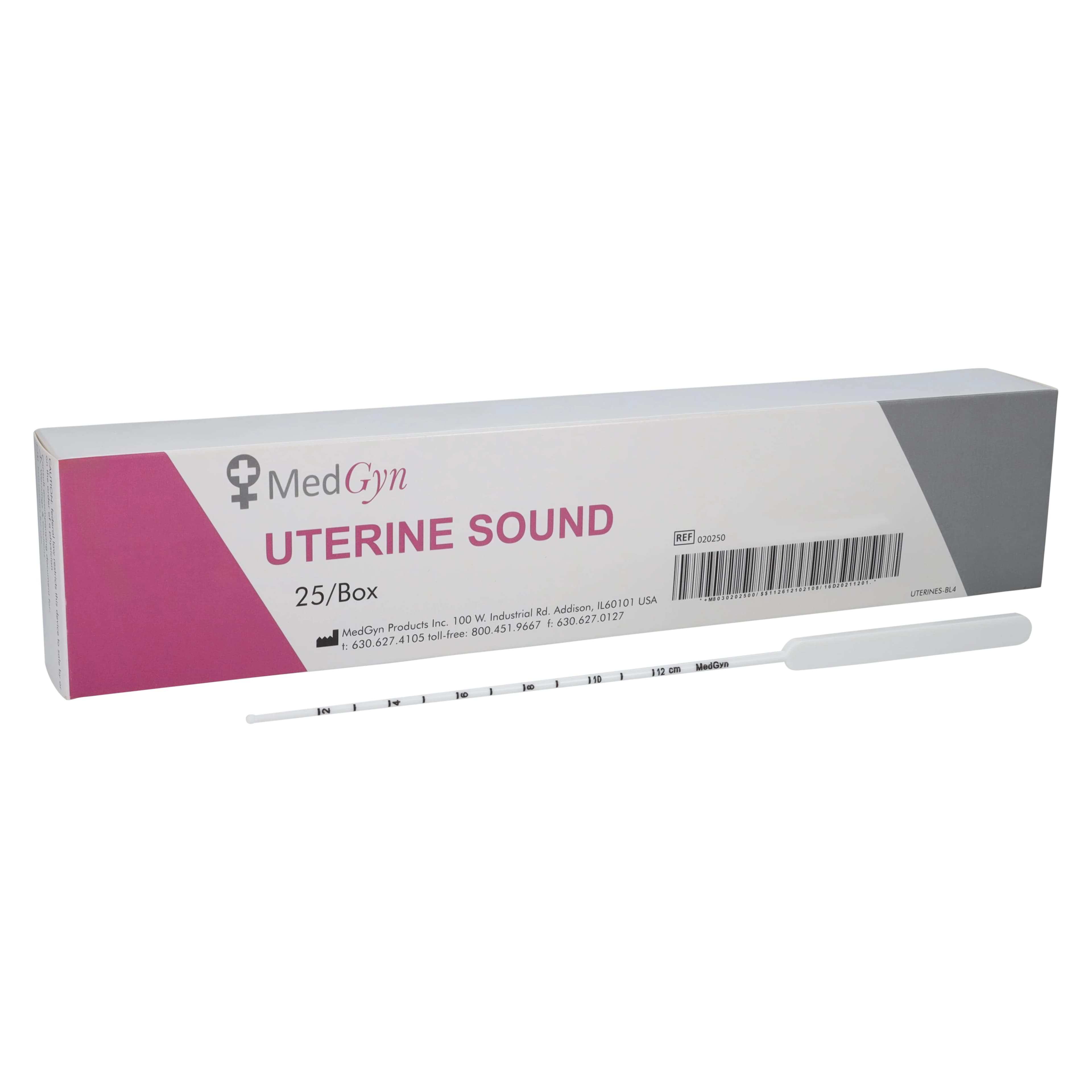 Medgyn Uterine Sound, 3mm Diameter x 10" Length, Plastic, Sterile, Disposable, 25/Box - Uterine Sound 3mmDx10"L - Image 1