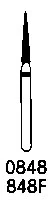 Robot Diamond Points FG, Friction Grip, Fine Tapered Cylinder, 8.0 mm, 165-012F, 6/Pk - Robot Diamond Points FG - Image 1