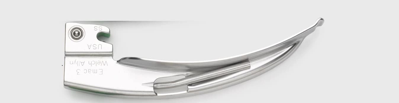 Welch-Allyn English Macintosh Laryngoscope Blade, Mac Size 3 - Laryngoscope Blade English Mac - Image 1