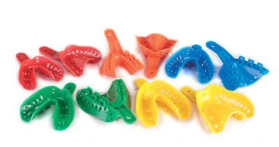Excellent-Lock Disposable Ortho Impression Trays, Pedo Medium Lower, Orange, 50/Pk, ITT-4L-50 - Excellent Lock Impression Trays, Pedo, Lower, Medium, 50/Pk, ITT-4L-50 - Image 1
