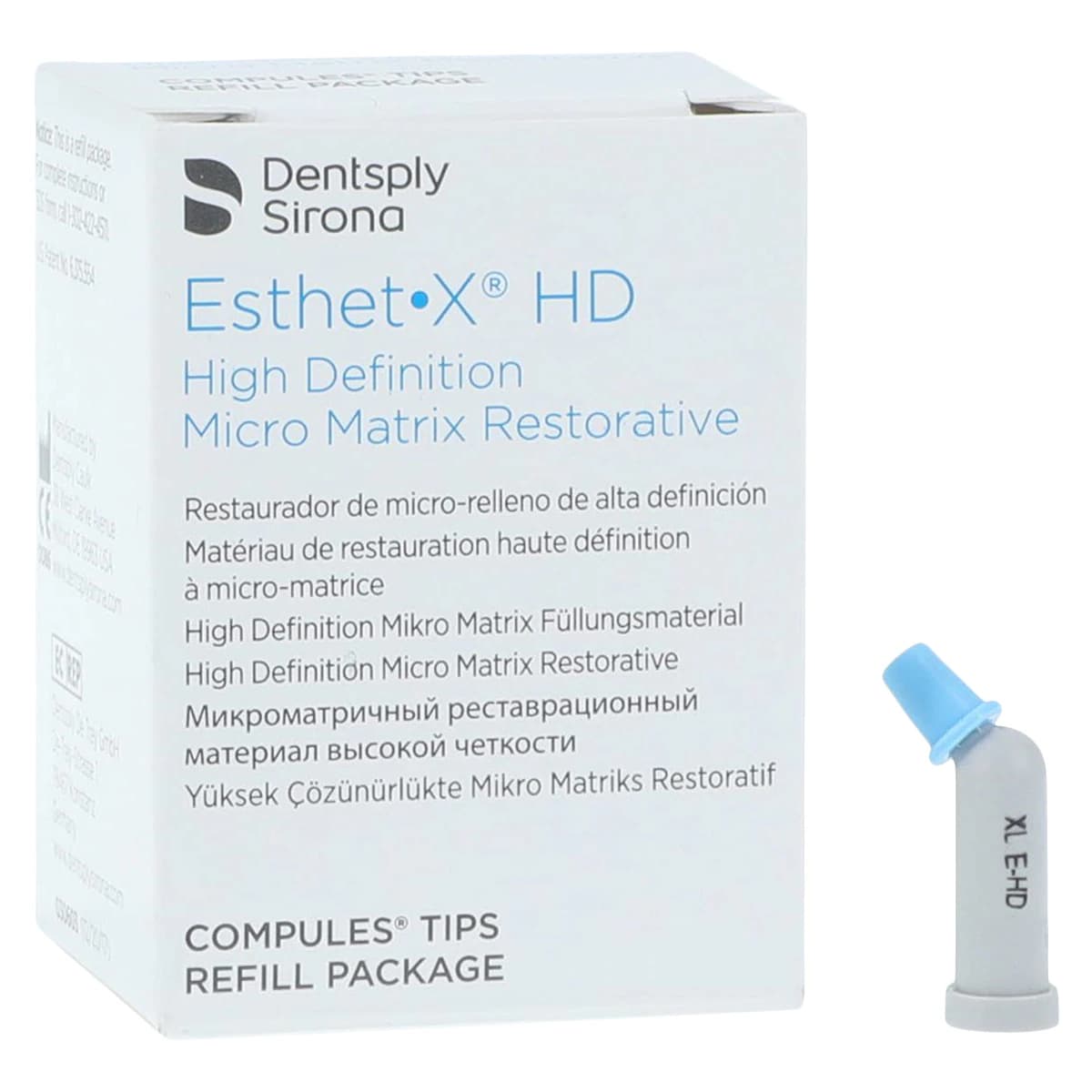 Esthet-X HD Micro Matrix Restorative Material, Compule Tip Refills, 0.25 g, XL Body, 10/Pk, 630616 - Esthet-X HD Micro Matrix Restorative Material, Compule Tip Refills, 0.25 g, XL, 10/Pk - Image 1