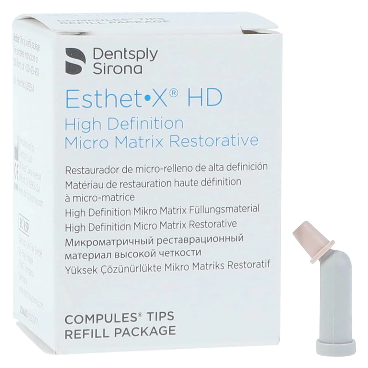 Esthet-X HD Micro Matrix Restorative Material, Compule Tip Refills, 0.25 g, D2, 10/Pk, 630631 - Esthet-X HD Micro Matrix Restorative Material, Compule Tip Refills, 0.25 g, D2, 10/Pk - Image 1