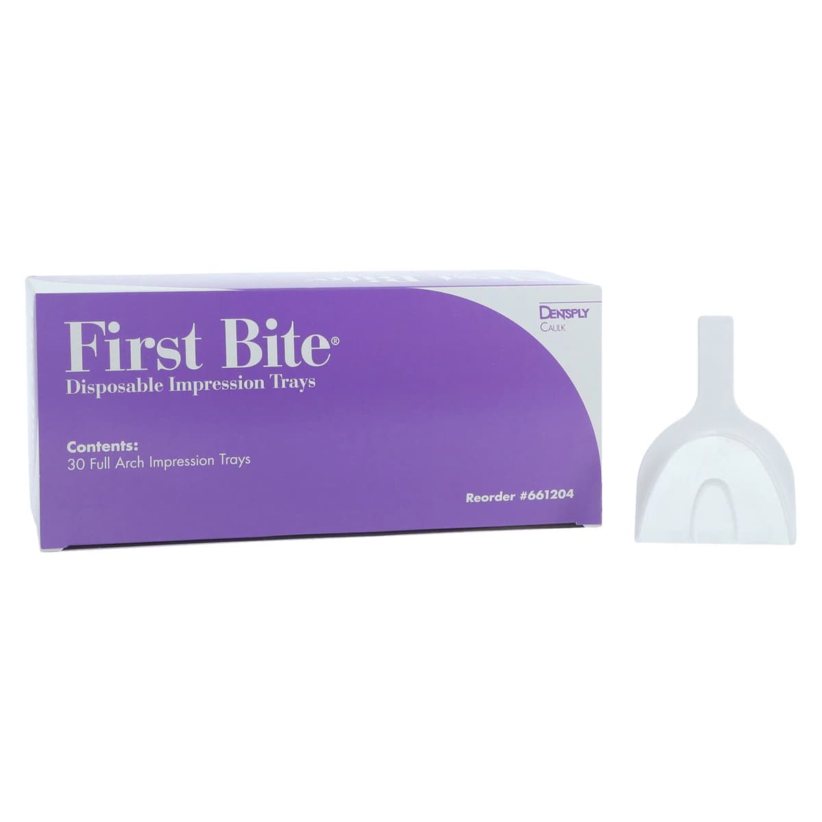 First Bite Disposable Double-Arch Impression Trays, Full Arch, 30/Box, 661204 - First Bite Full Arch Impression Trays (30) - Image 1