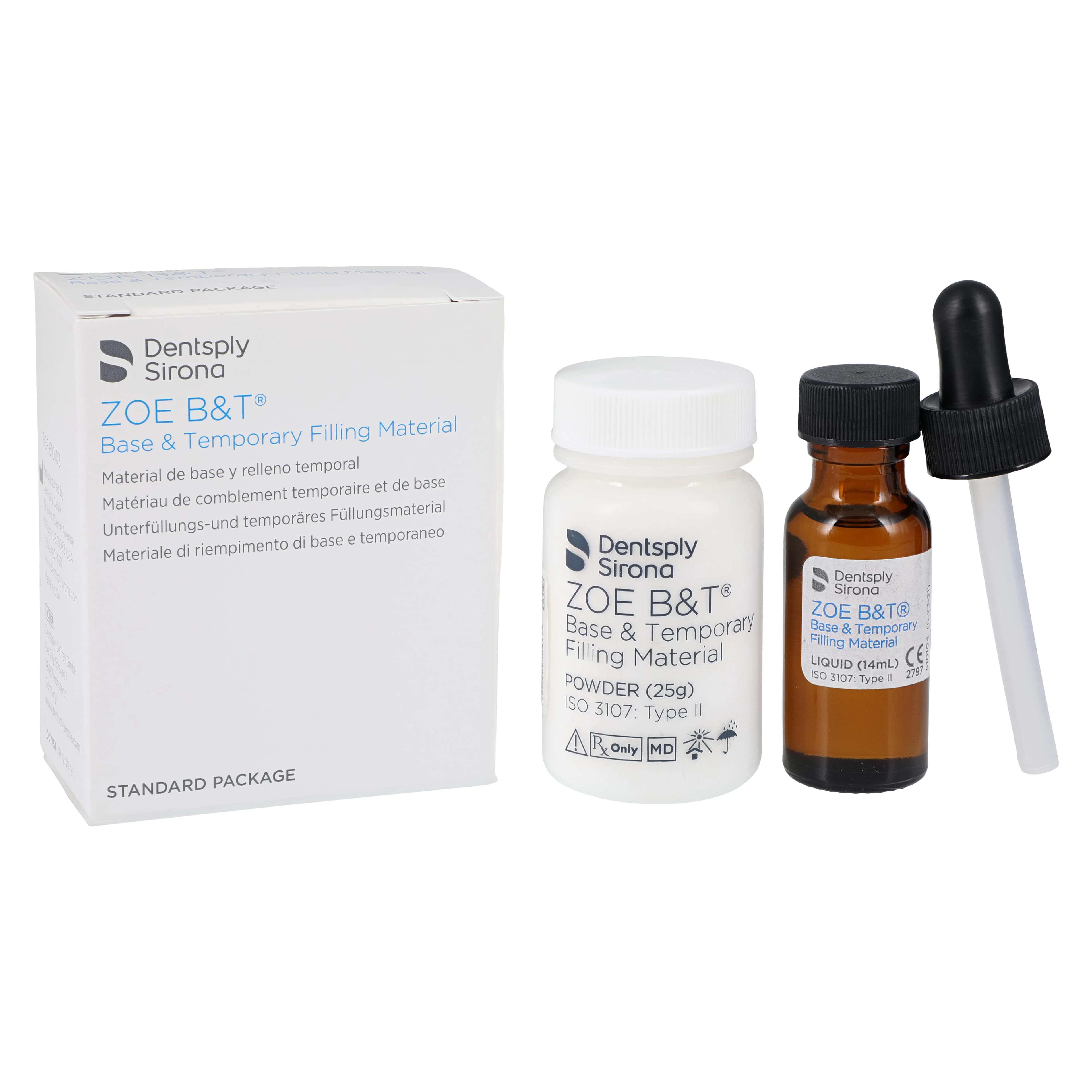 ZOE B&T Base and Temporary Filling Material, Standard Package (25 g Powder & 14 ml Liquid), 610103 - ZOE B&T Base and Temporary Filling Material, Standard Package, 610103 - Image 1