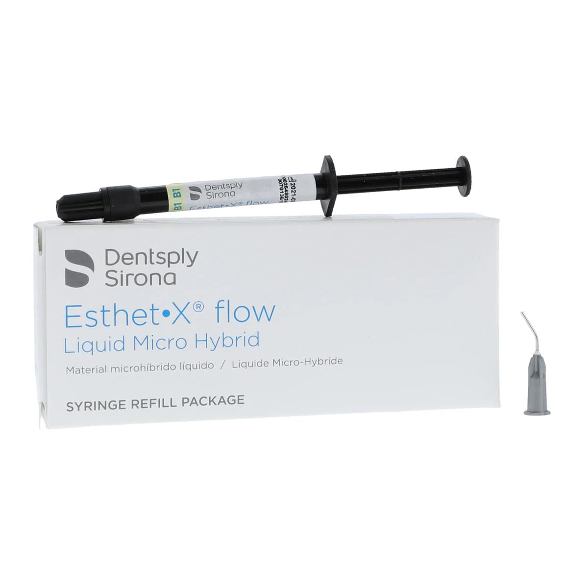Esthet-X Flow Flowable Composite, Light-Cure, Syringe Refill, 1.3 g, Shade B1, 2/Pk, 648024 - Esthet-X Flow Flowable, Light-Cure, Syringe Refill, 1.3 g, B1, 2/Pk, 648024 - Image 1