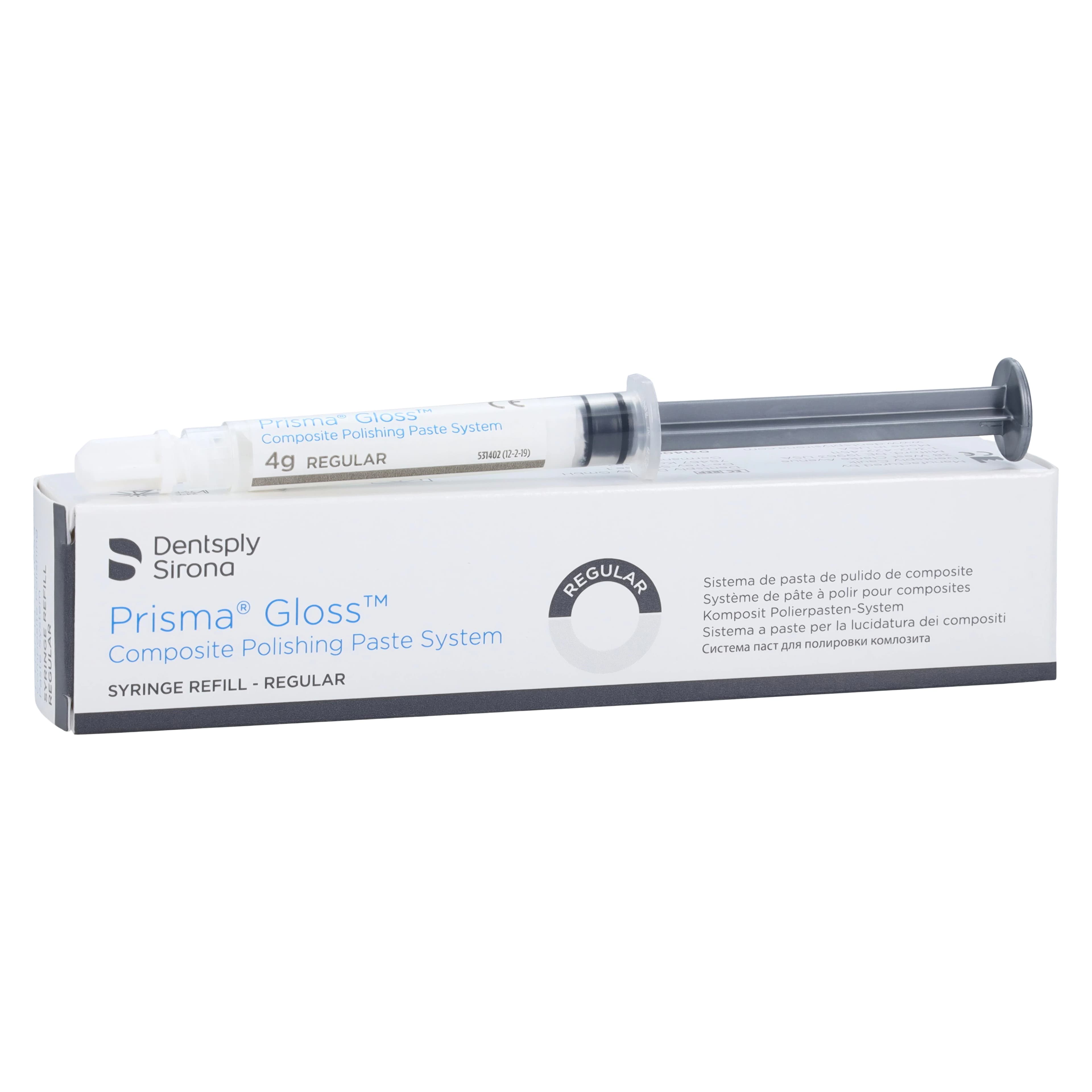 Prisma Gloss Composite Polishing Paste Syringe Refill, Fine, 4 g, 1 Syringe, 631400 - Prisma Gloss Composite Polishing Paste Syringe Refill - Image 1