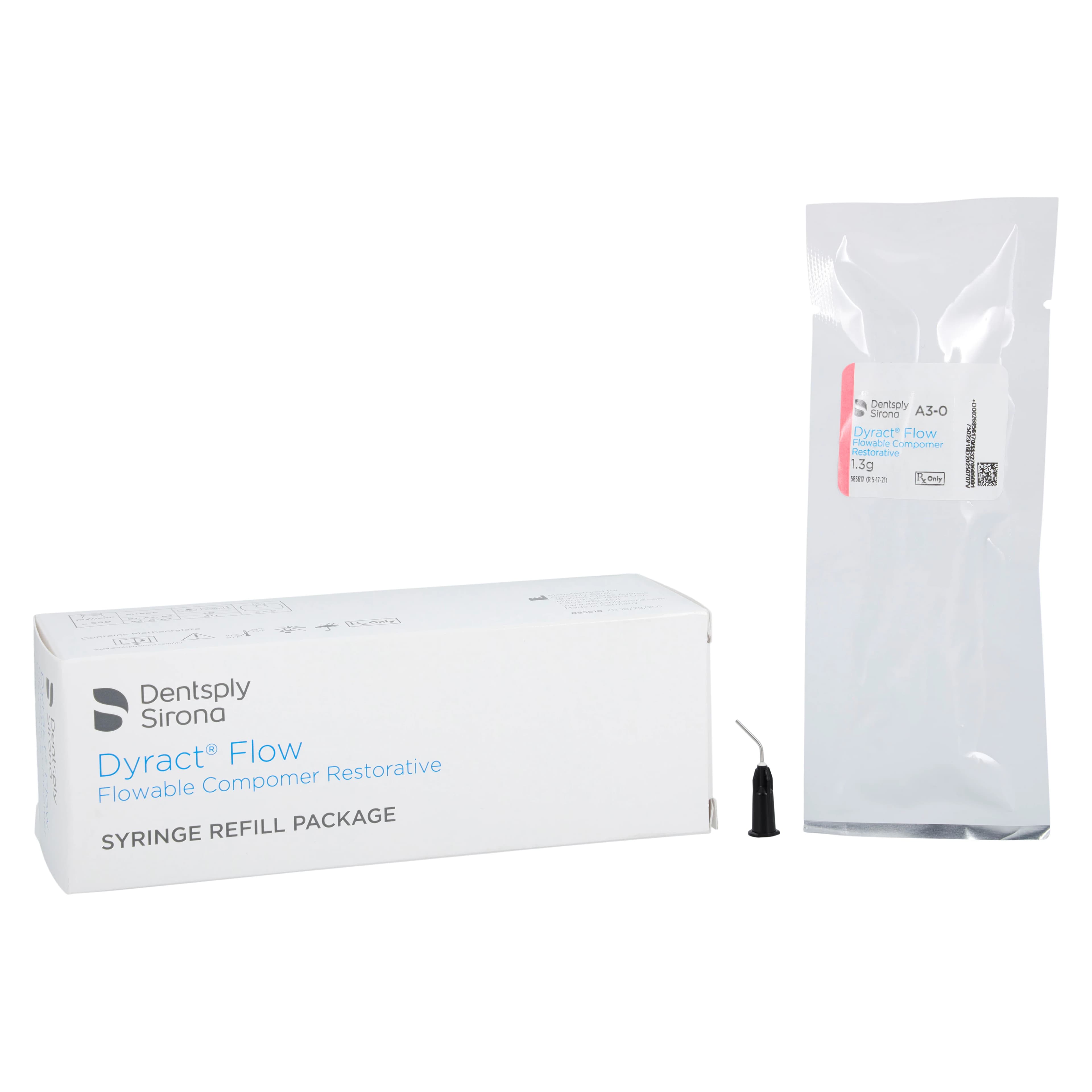 Dyract Flow Flowable Compomer Restorative Syringe Refill, Shade A3-Opaque, 1.3 g, 685617 - Dyract Flow A3-O Syringe Refill 1.3gm - Image 1