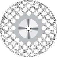 Perforated RA Diamond Disc, Double-Sided, Superfine, 19 mm, D805EF-190 - Perforated RA Diamond Disc Superfine 190 - Image 1