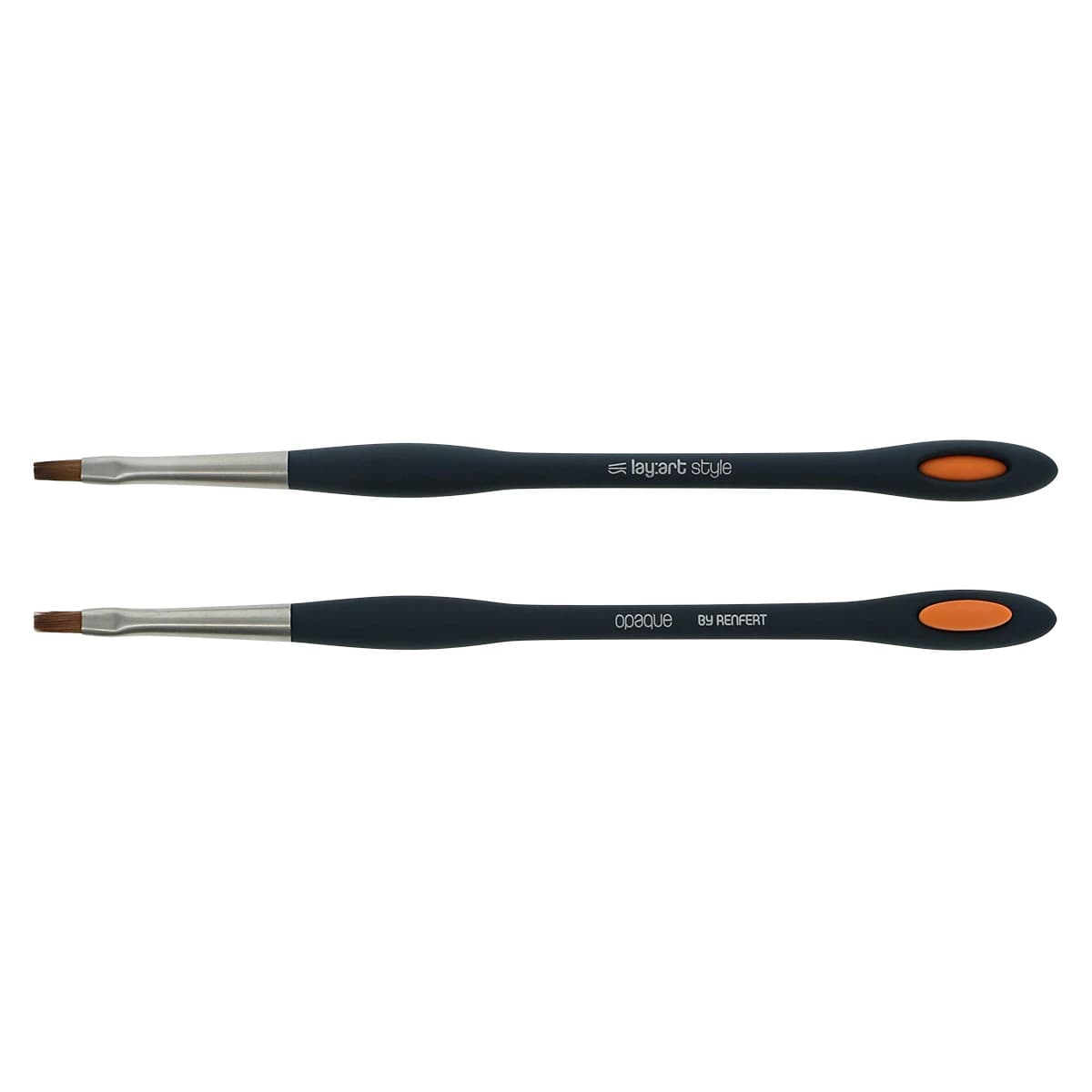 Renfert lay:art style Ceramist Brush, Natural Bristle, Opaque, 2/Package - lay:art style - Image 1