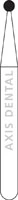 NTI Diamond Bur, FG, Round, #801, 1.0 mm, Medium Grit, 5/Pk, M801-010 - NTI Diamond Burs, FG, Round, # 801, 1.0 mm, Medium, Clear, 5/Pk, M801-010 - Image 1