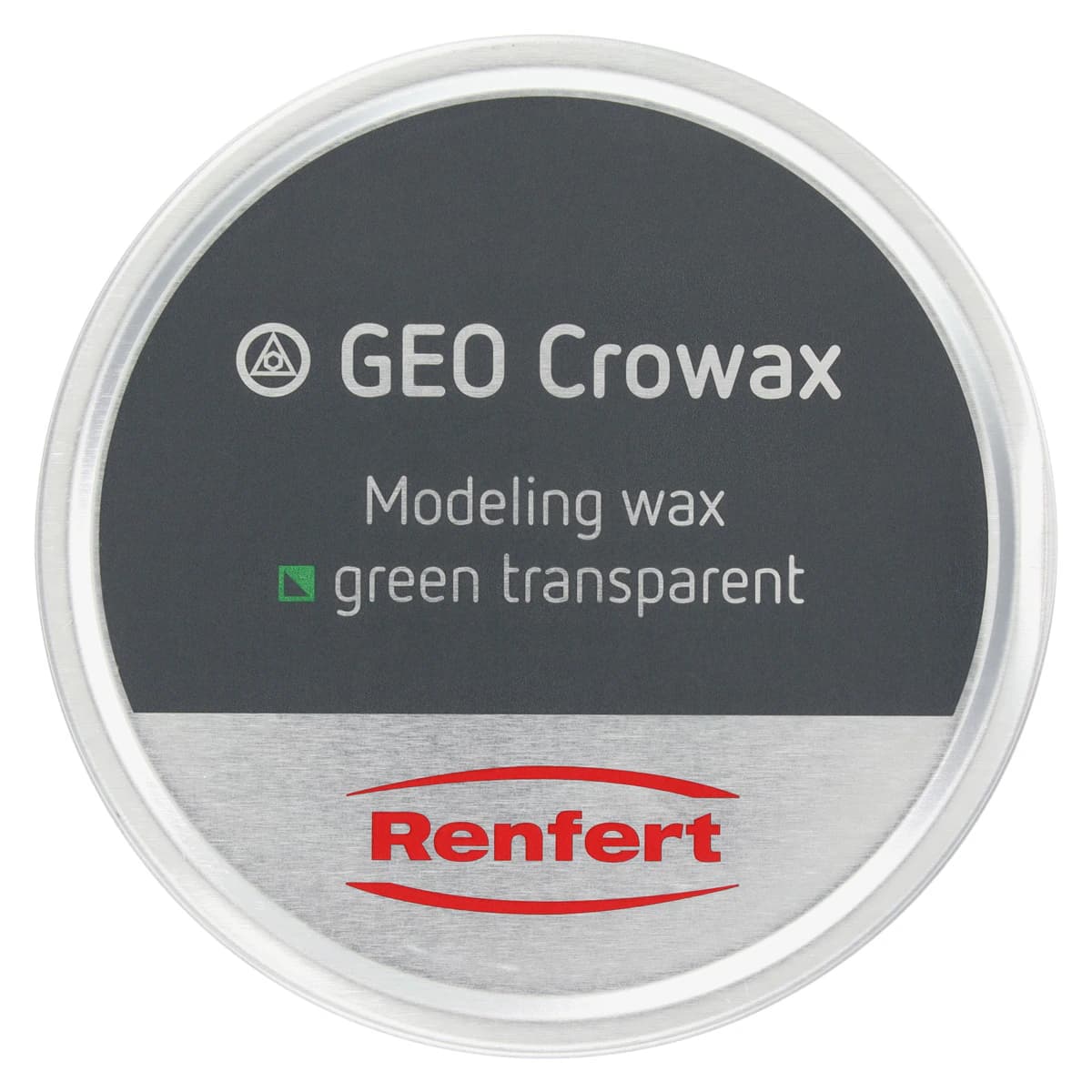 GEO Crowax Modeling Wax, Green-Transparent, Medium Hard, 80g/Tin - GEO Crowax, Modeling Wax, Green-Transparent, Medium Hard, 80g/Tin. Use - Image 1